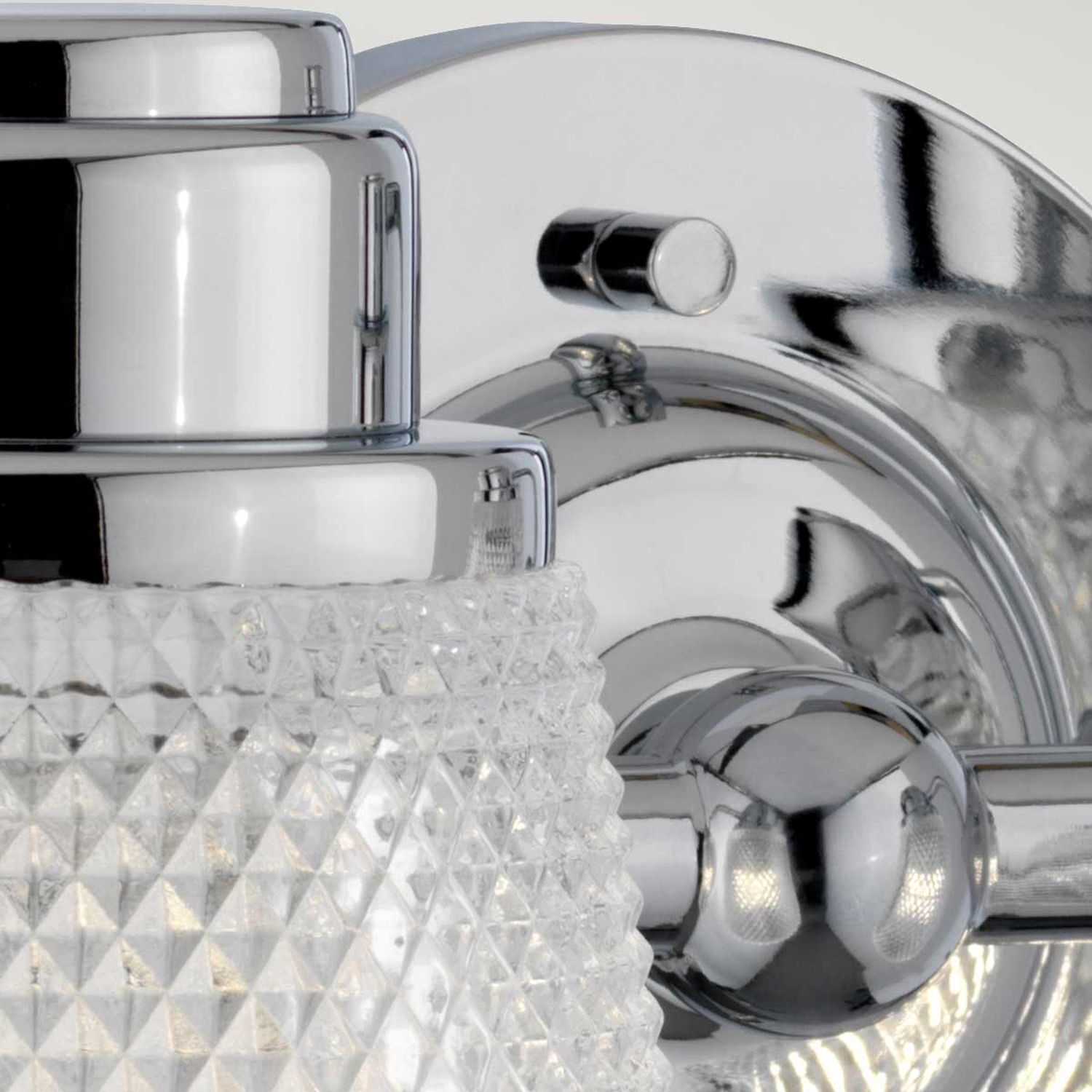 Applique murale miroir LED G9 IP44 L : 34,5 cm Métal verre en chrome