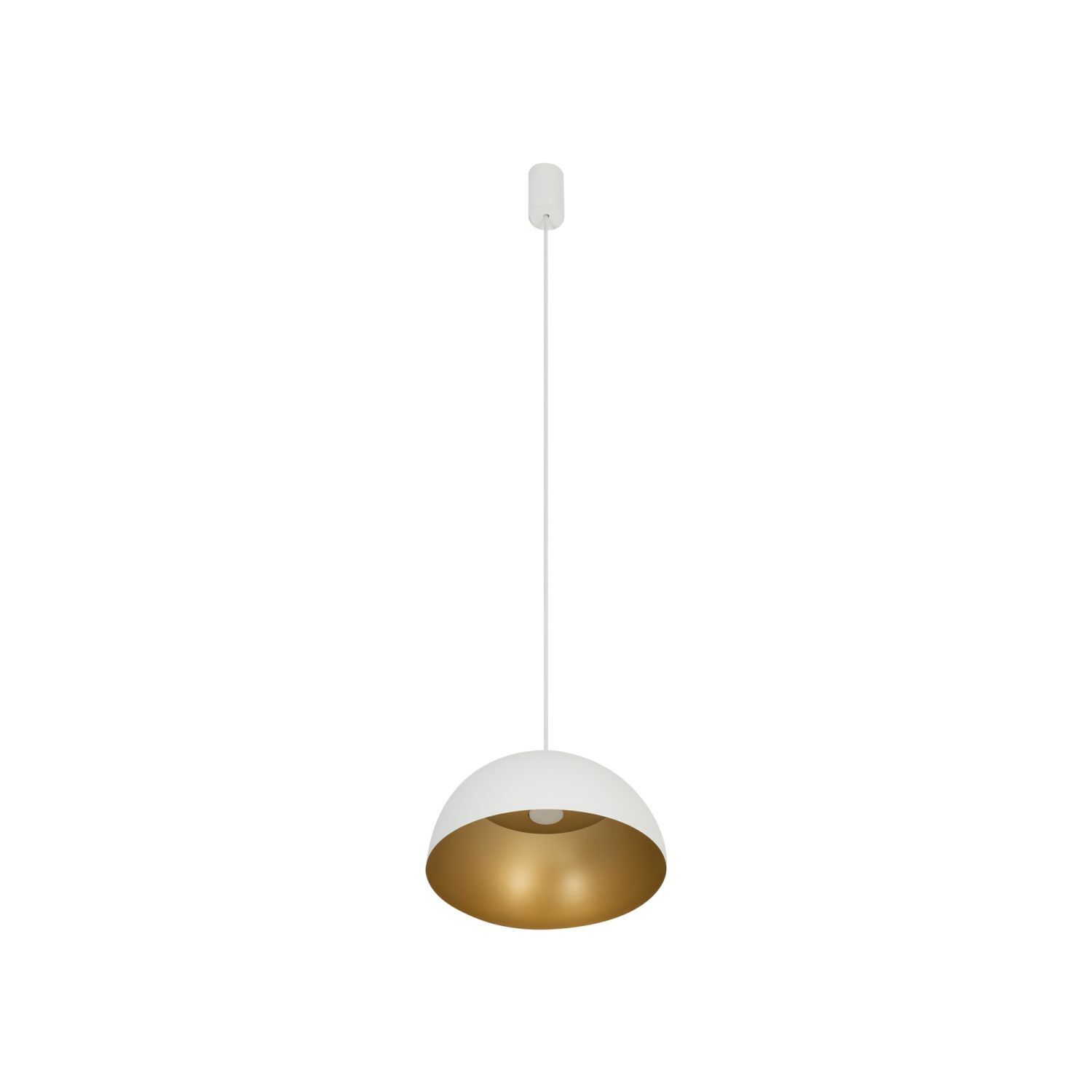 Suspension réglable ronde Ø 33 cm blanc or GX53 métal