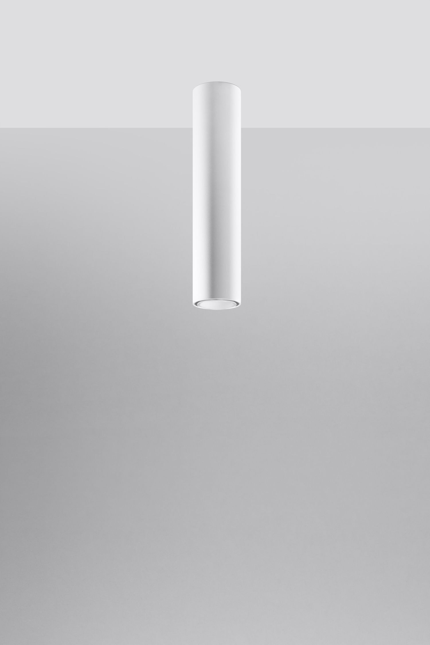 Spot Plafonnier Blanc 40 cm de haut Ø 6 cm Métal Moderne