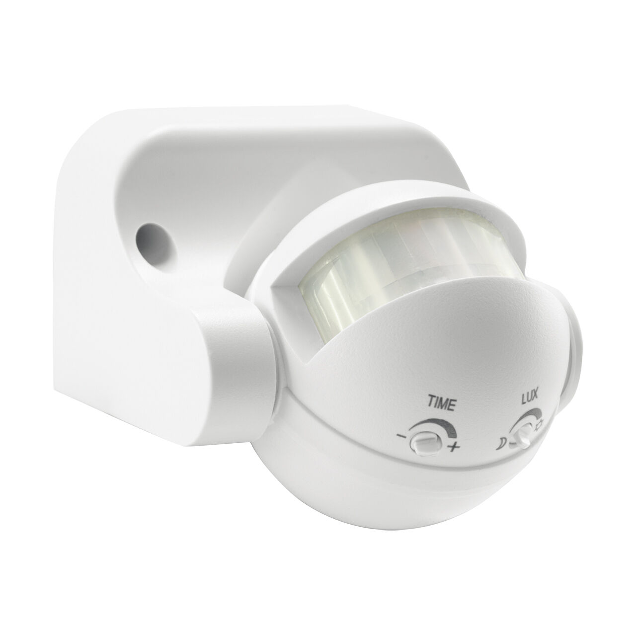 Détecteur de mouvement PIR ajustable IP44 blanc intérieur