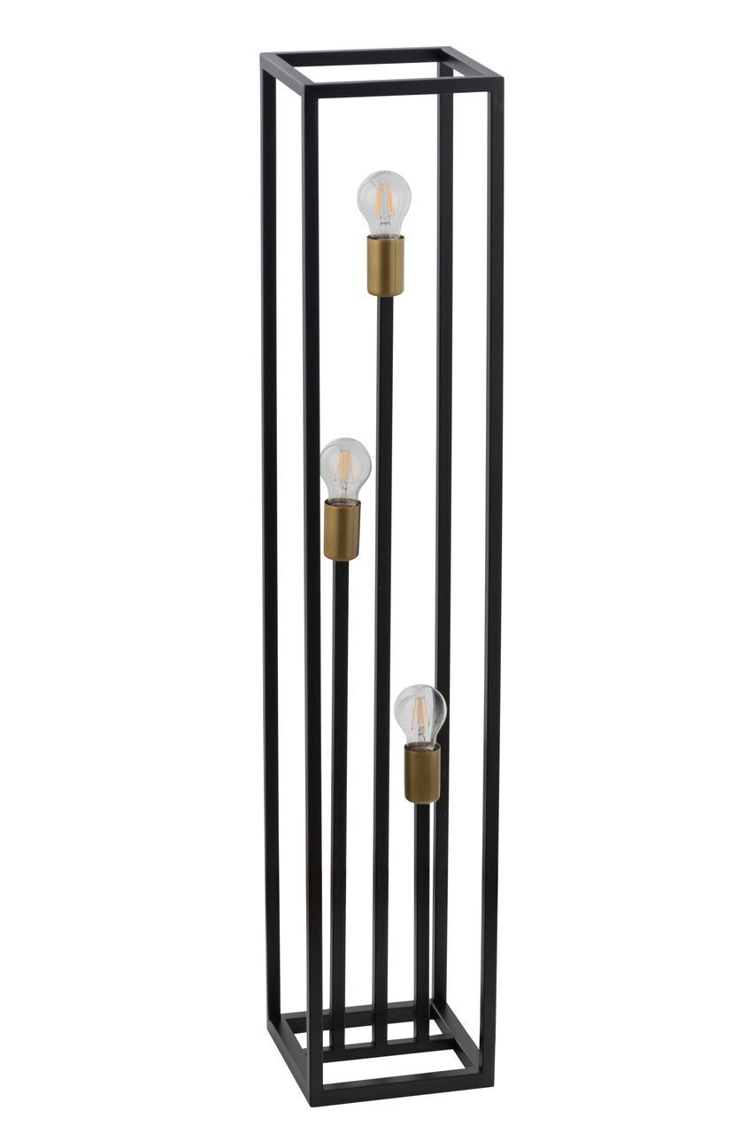 Lampadaire en métal noir or 121 cm bas décoratif