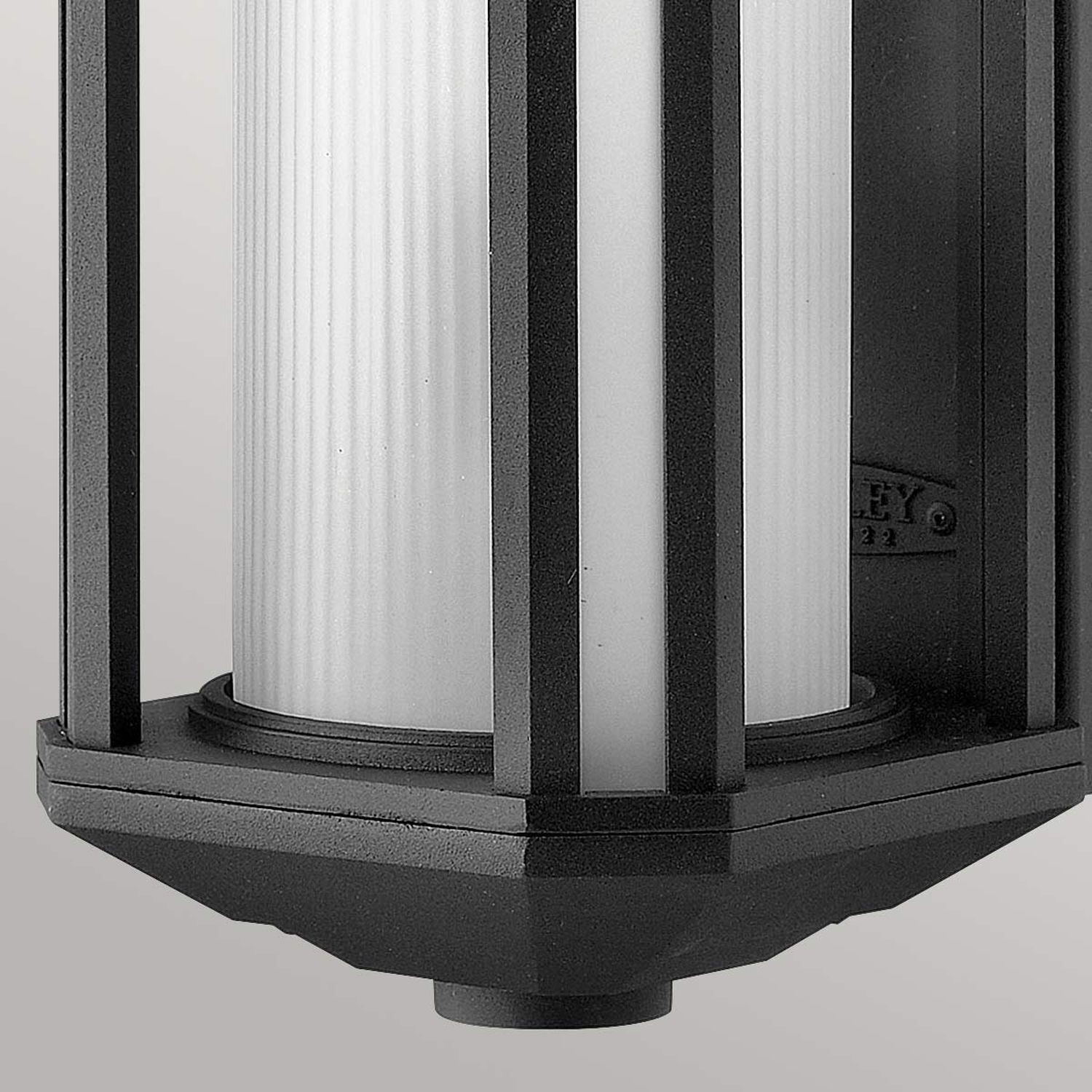 Applique extérieure verre aluminium E27 IP44 hauteur 38,3 cm