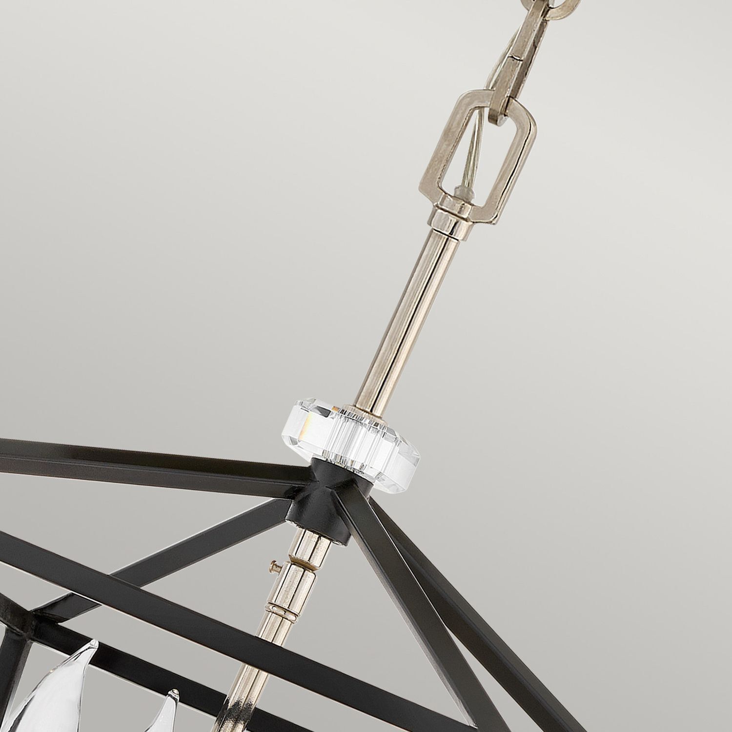 Suspension en métal L : 33 cm H : max. 202,2 cm E14