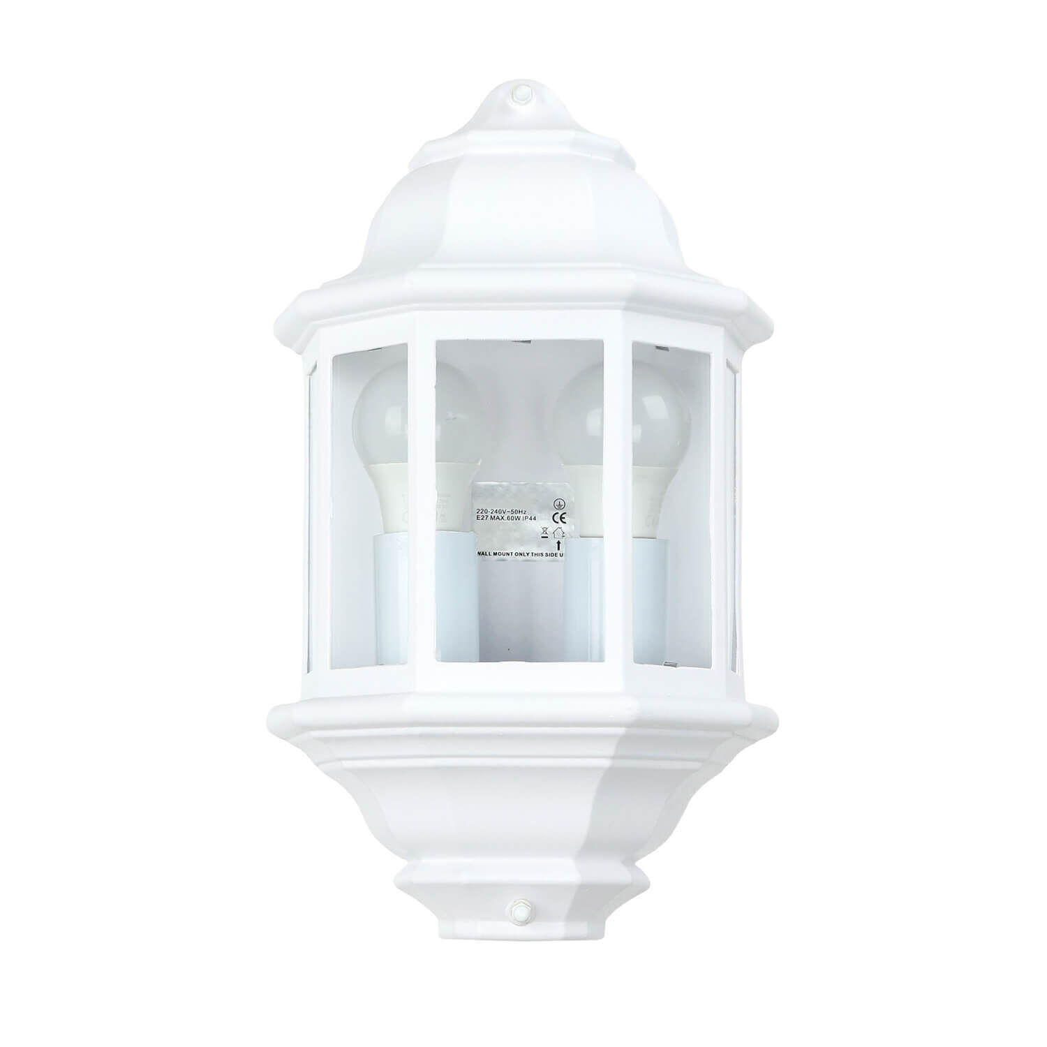 Lampe d'extérieur maritime Lampadaire LIVORNO blanc E27