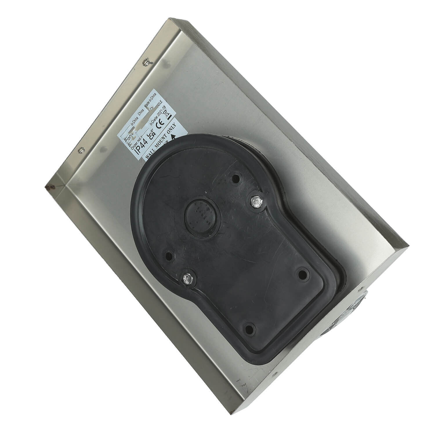 Applique murale d'extérieur moderne carrée E27 argent satiné