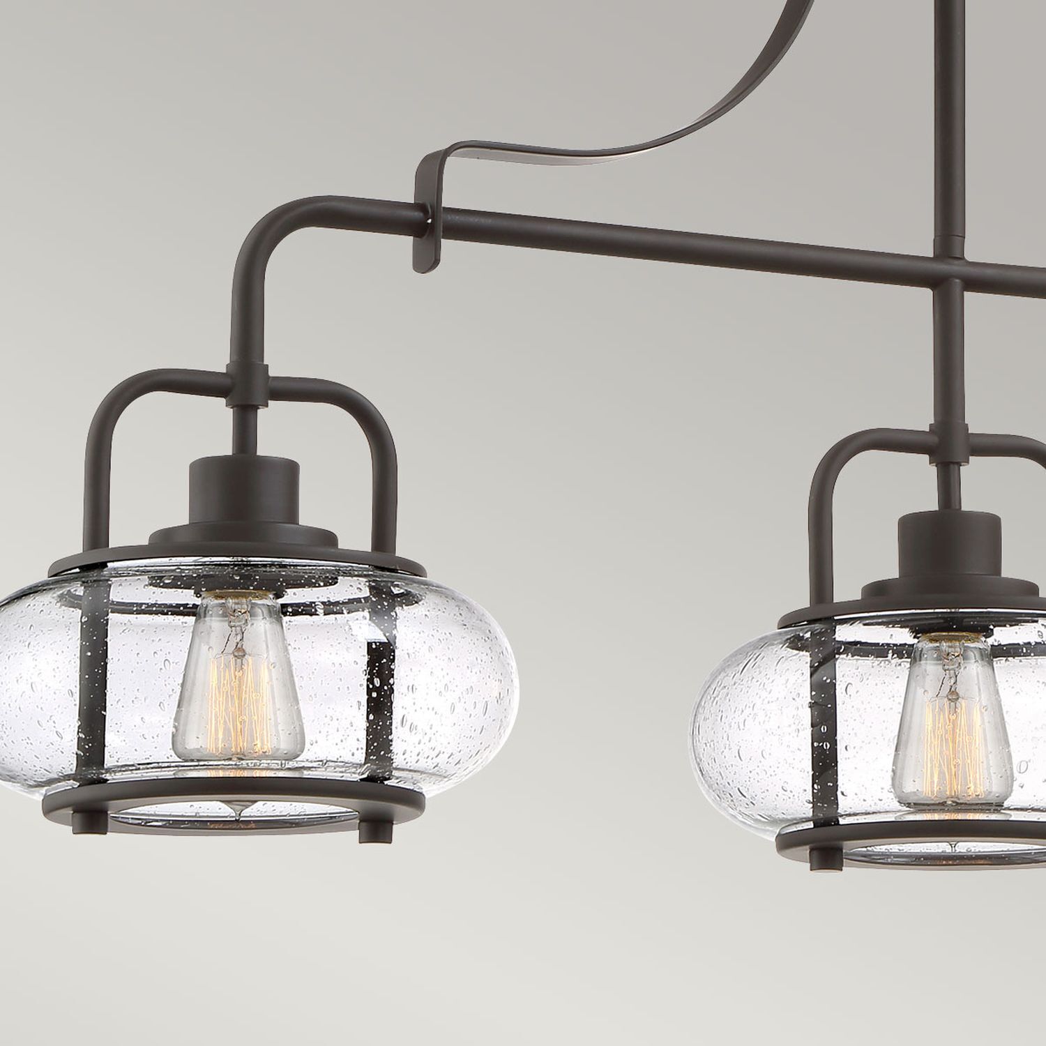 Lampe à suspendre Vintage L : 96,5 cm réglable en hauteur en bronze