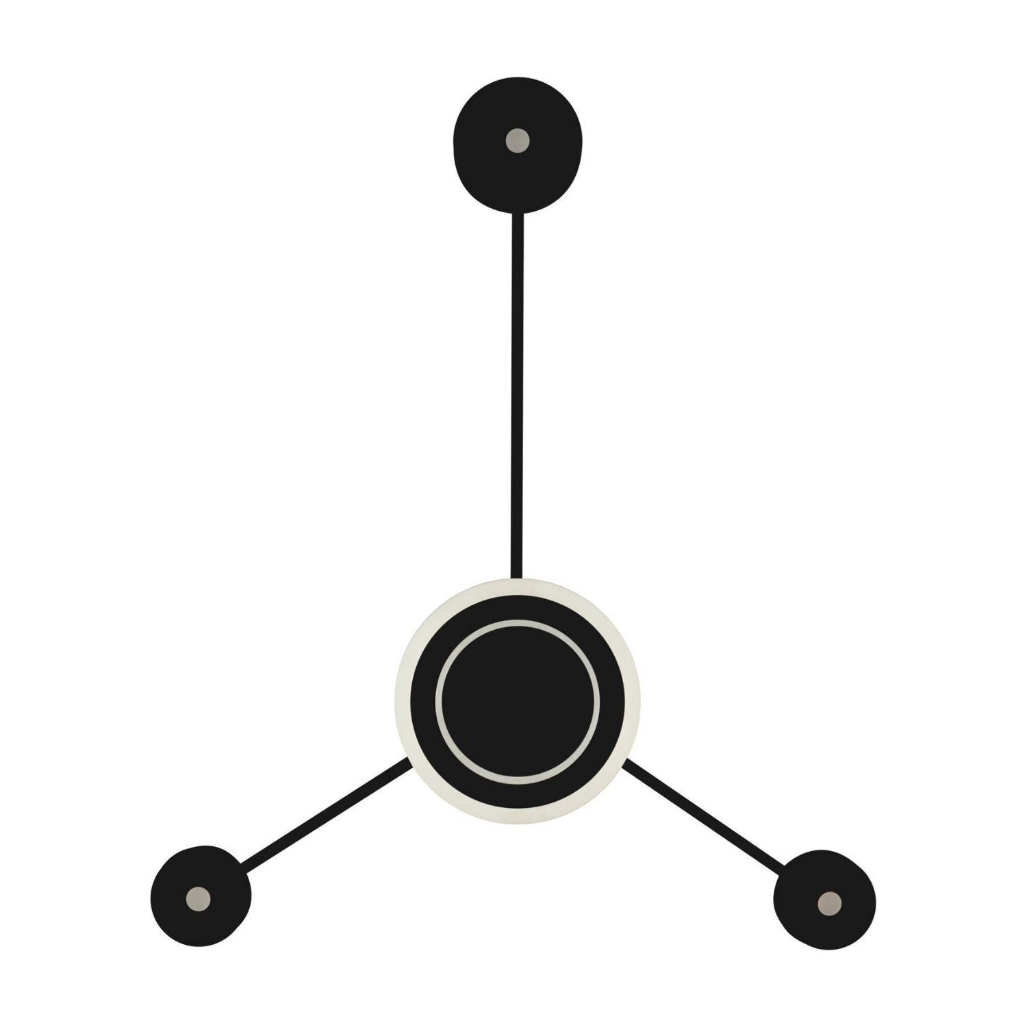 wandlampe-wohnzimmer-flur-schlafzimmer-esszimmer-innen-metall-kunststoff-modern-minimalistisch-4-flammig-dimmbar-schwarz-weiss-le127850-2 holographic, pendant, necklage, metallic, round