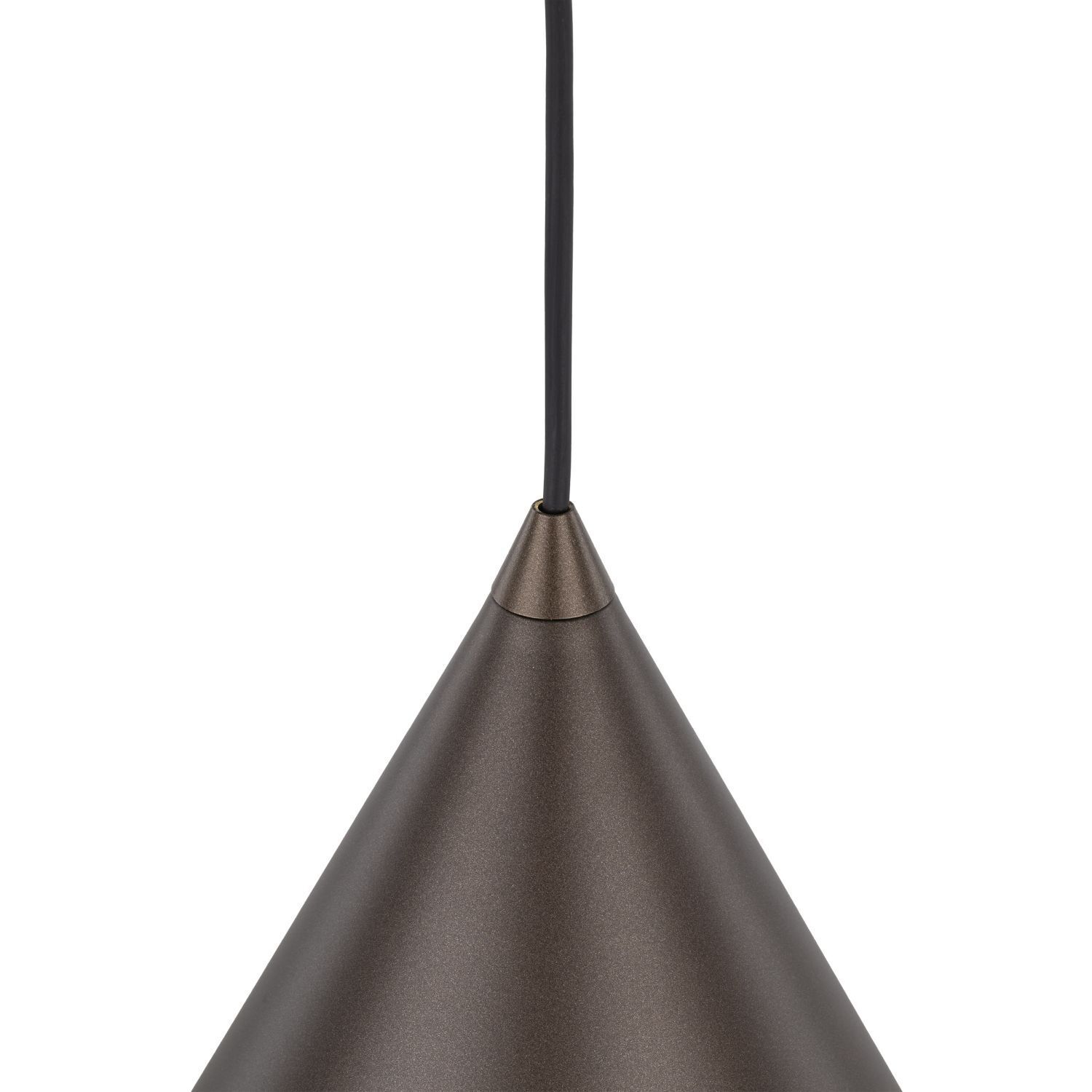 Lampe à suspendre métal brun H : max. 1,6 m Ø 25 cm E27 Retro