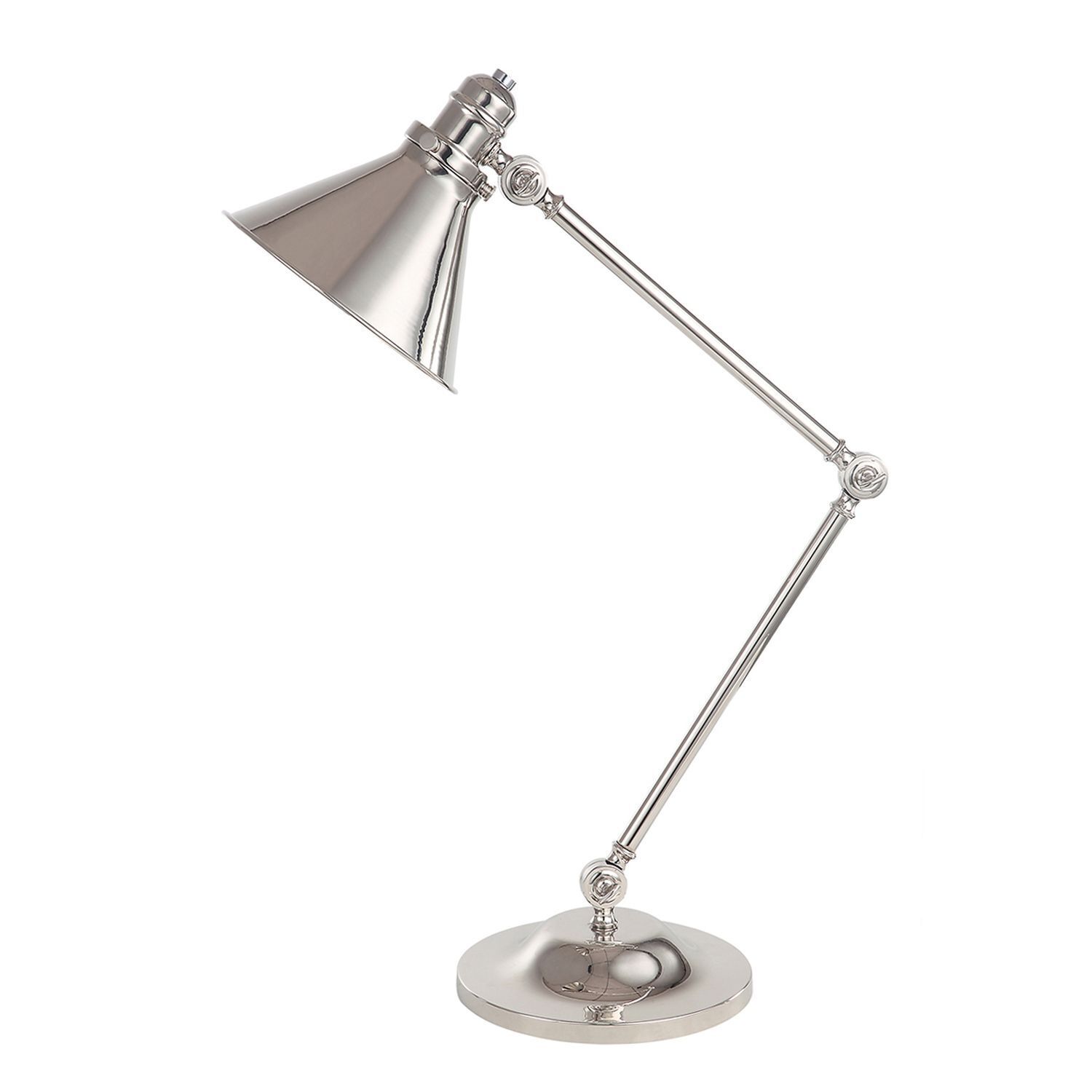 Lampe de bureau ISMENE Nickel 66cm Lampe de table Lampe, Tischlampe, Lampenschirm