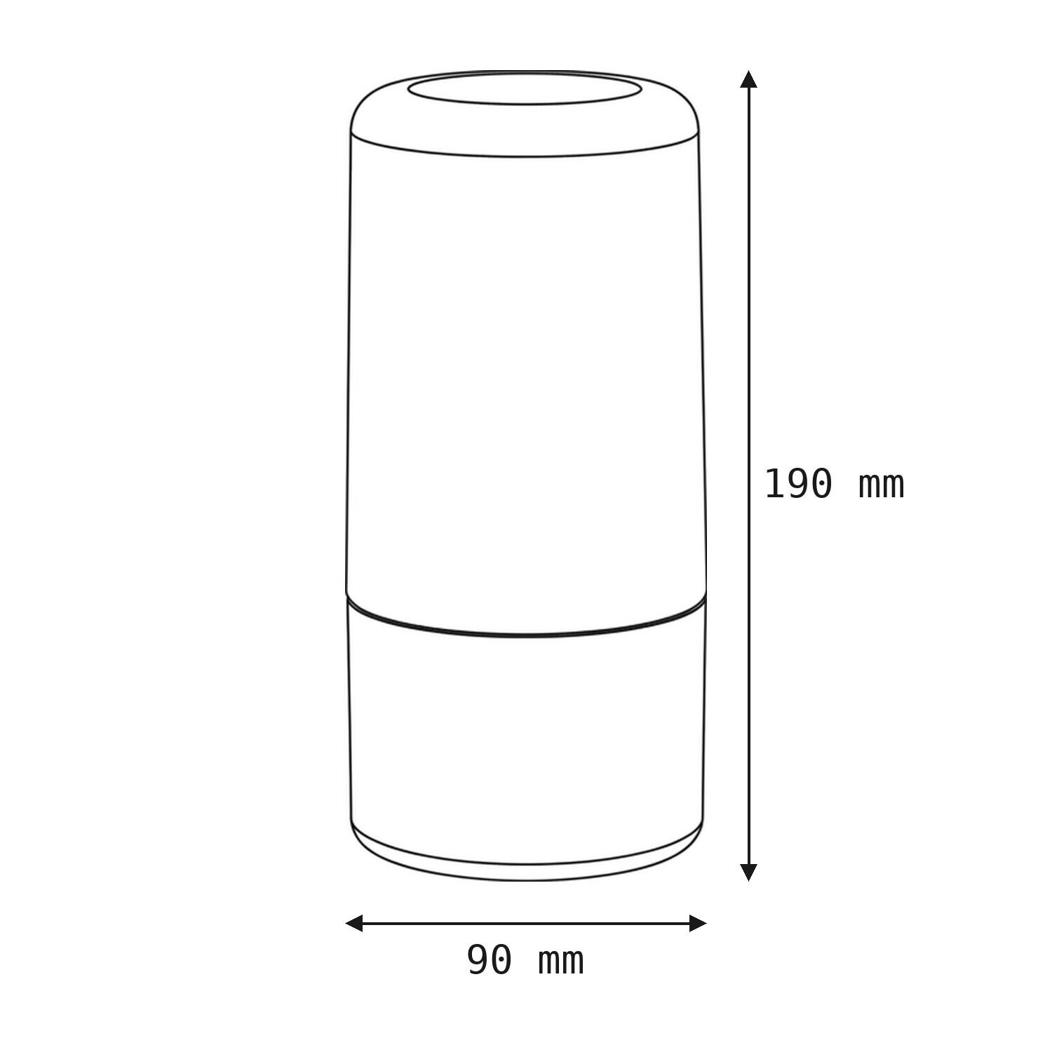 le110925-tischleuchte-wohnzimmer-schlafzimmer-terrasse-flur-innen-aussen-metall-kunststoff-modern-ip44-usb-gold-weiss-07 Vase, 180-190 mm, Kegel, Keramik, Textur frei