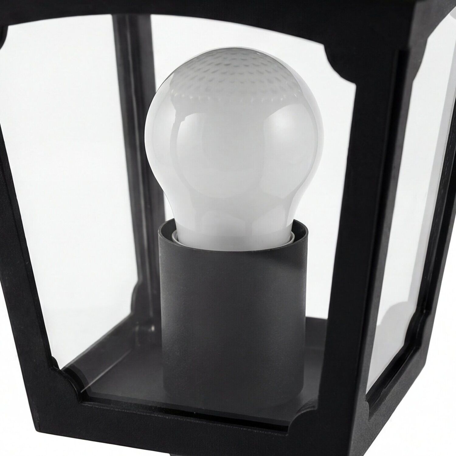 aussen-stehleuchte-wegeleuchte-frankie-1-flammig-schwarz-rustikal-vintage-06 Glühbirne, LED-Adapter, Lampenfassung, Laterne, Glas