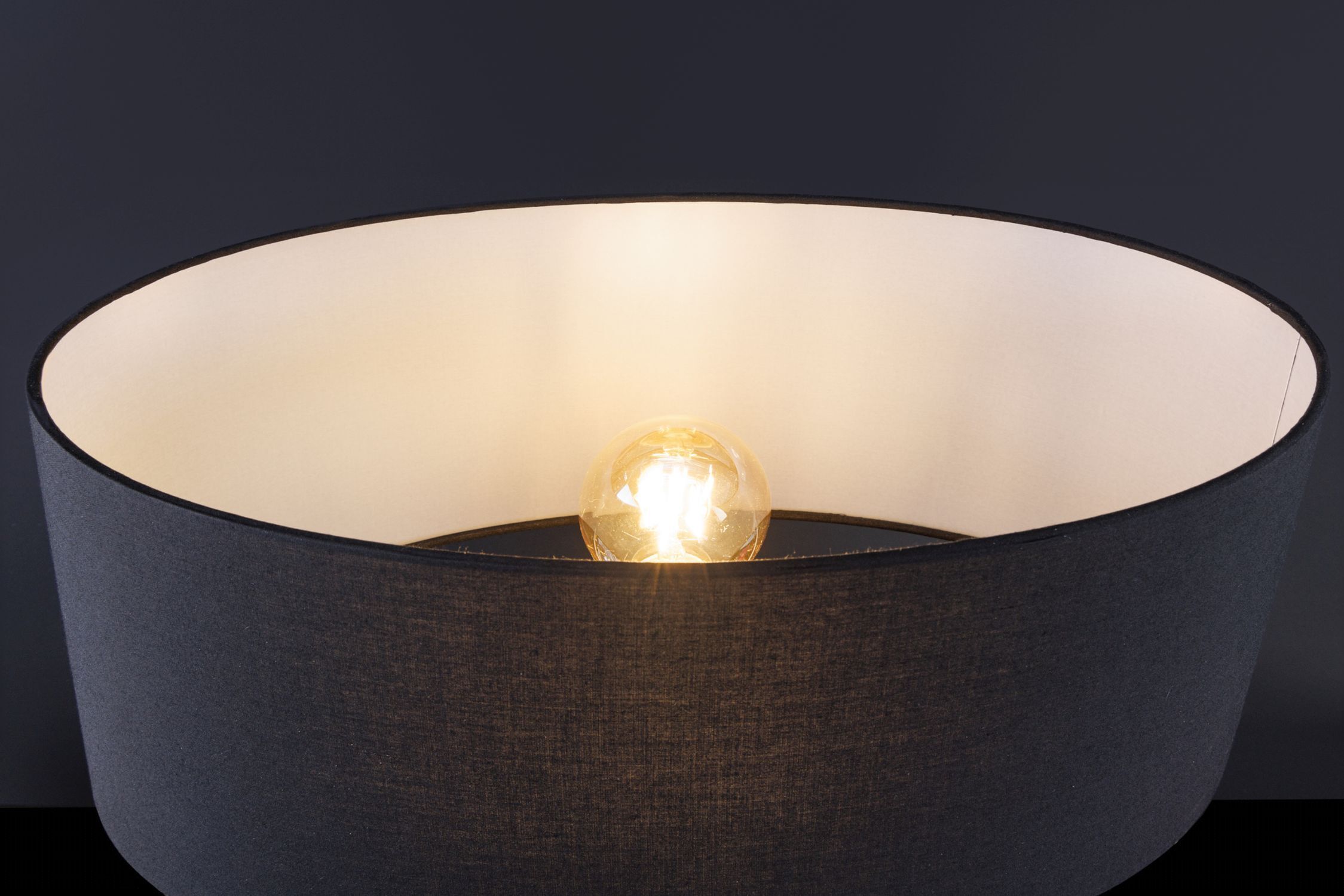 Lampe de table Marbre Tissu Rouge Noir 64 cm confortable