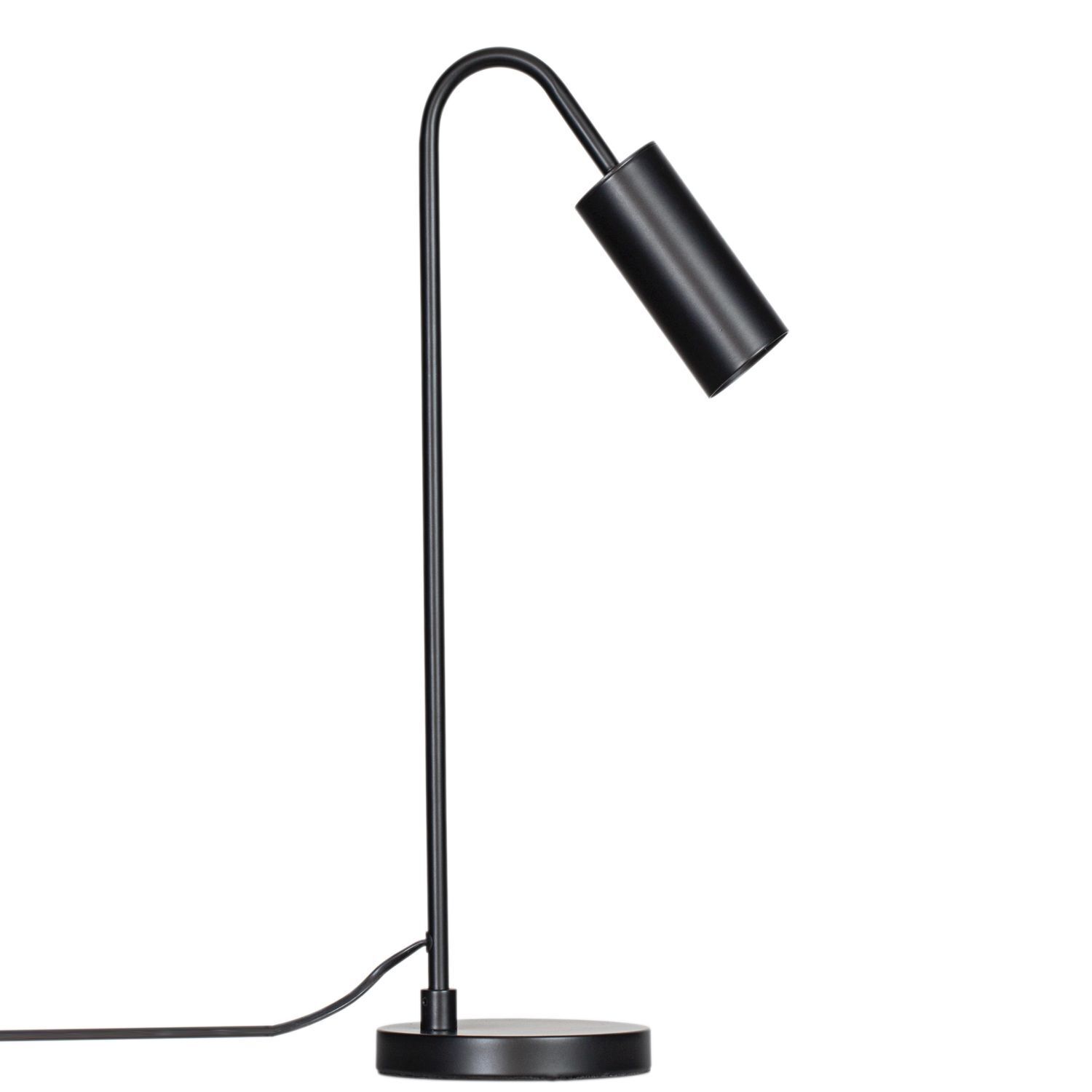 Lampe de bureau noire hauteur 51 cm métal GU10