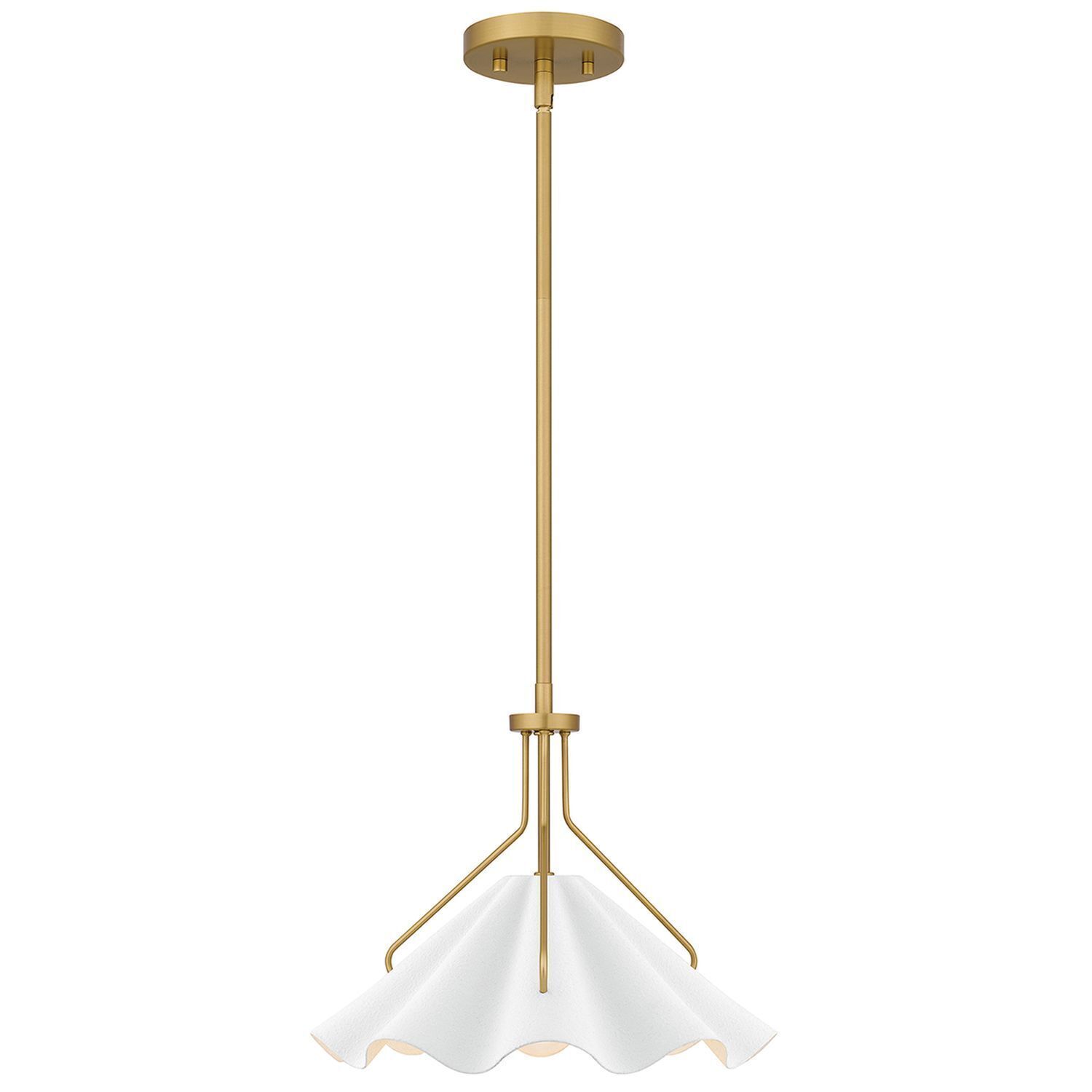Suspension Blanc Laiton antique H : max. 130,9 cm Métal E27 Lampe