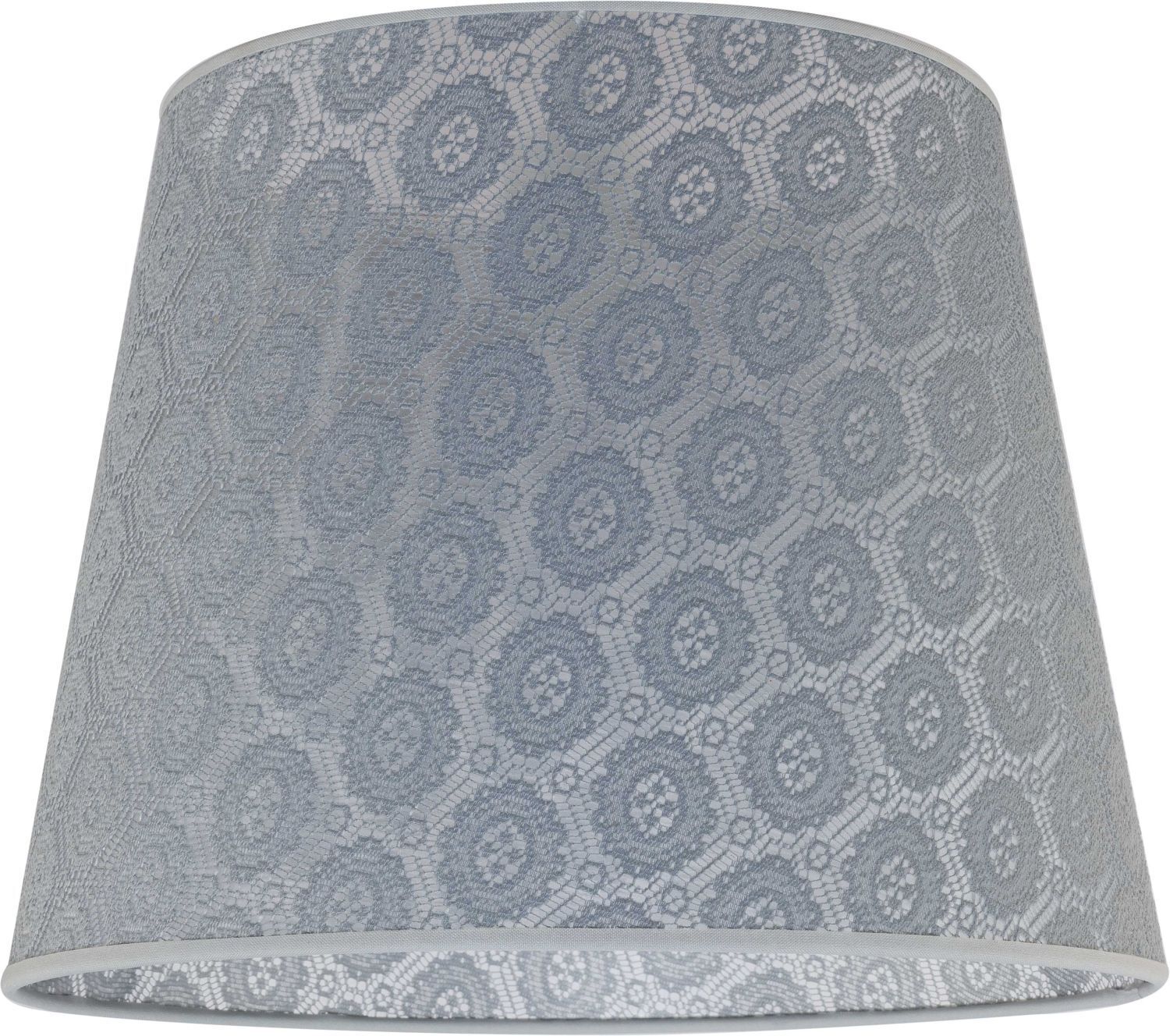 Abat-jour conique Gris Lampe à suspendre E27 Textile