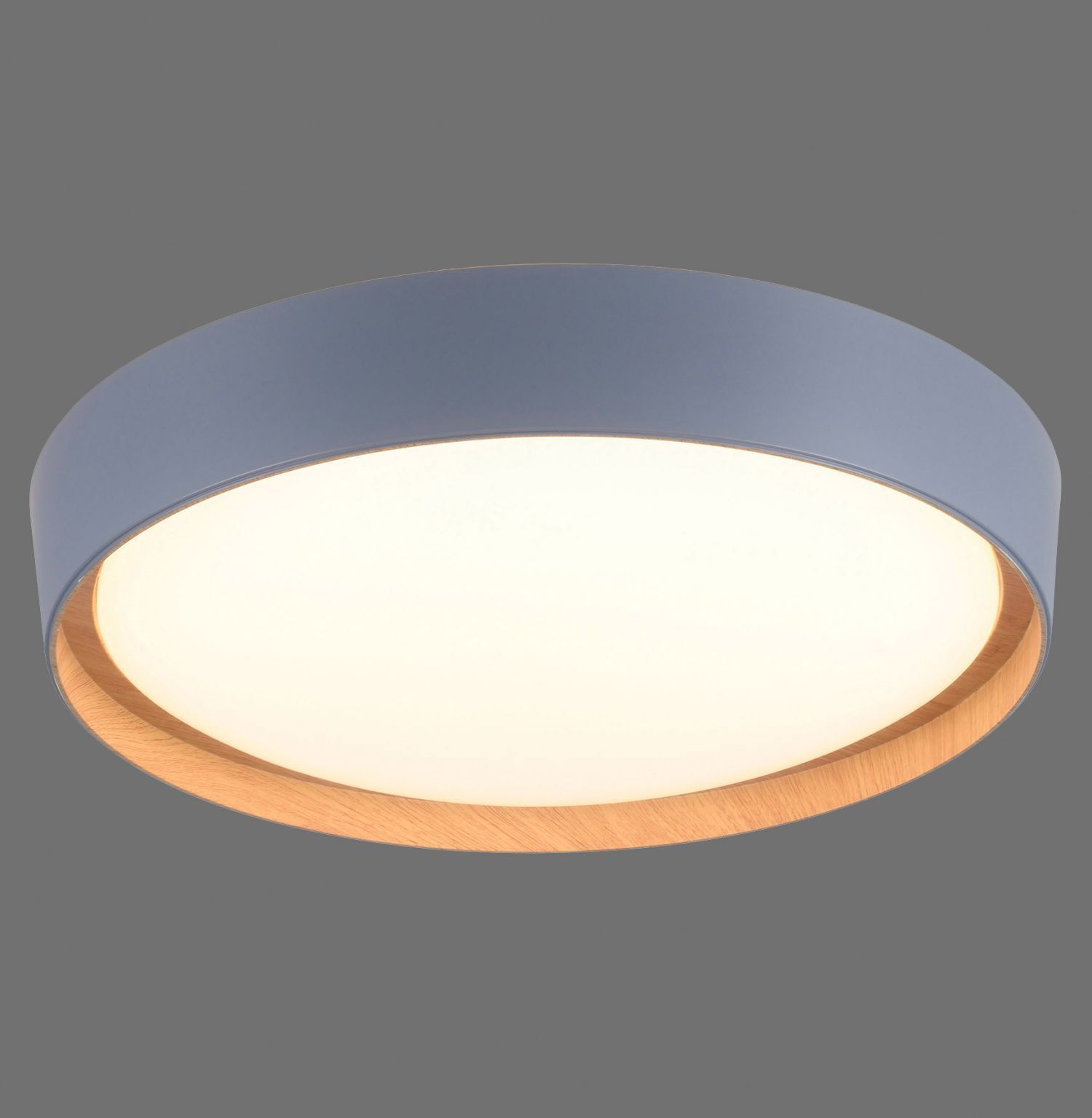 Plafonnier LED Gris Naturel Ø40 cm 3400 lm dimmable