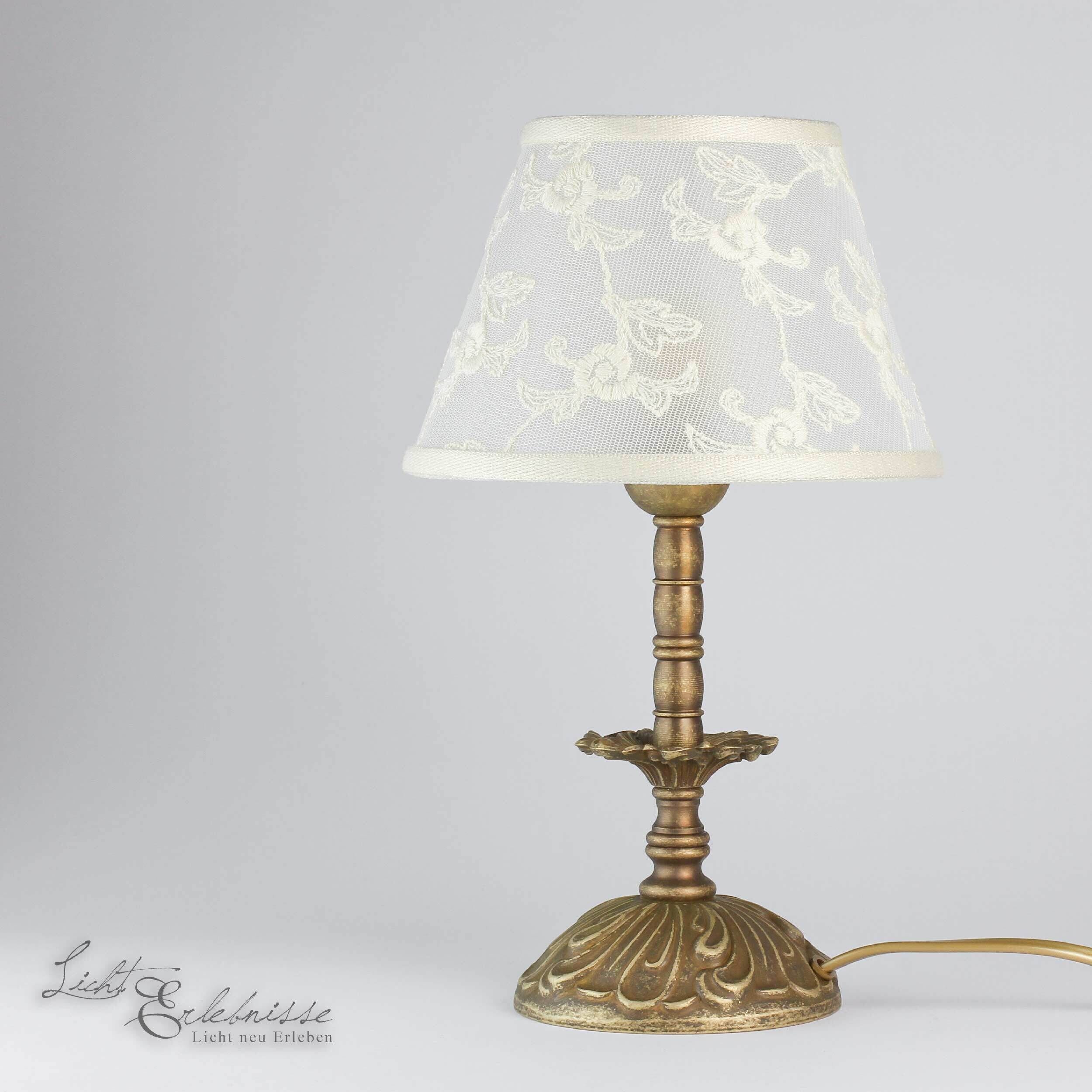 Lampe de table Premium laiton antique Lampe, Lampenschirm, Tischlampe