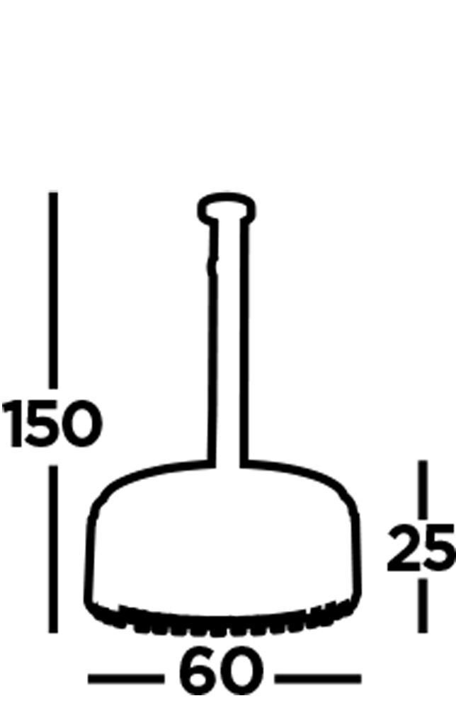 Lampe à suspendre ronde Ø 60 cm cristal verre métal 5x E14