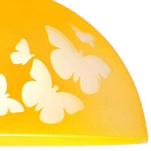 Suspension Lampe d'éclairage jaune Fille ronde