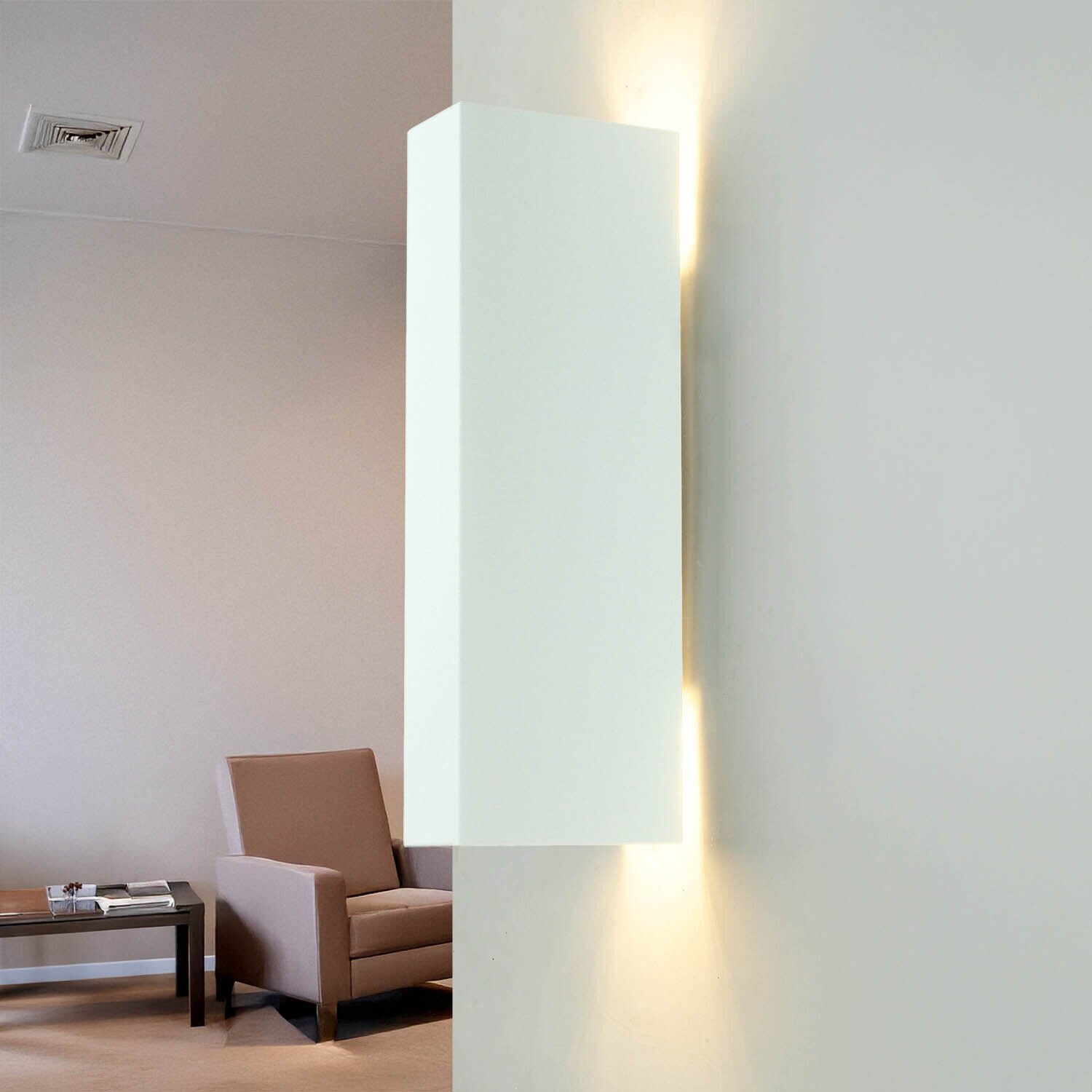 Applique murale MALMO en blanc 2flmg