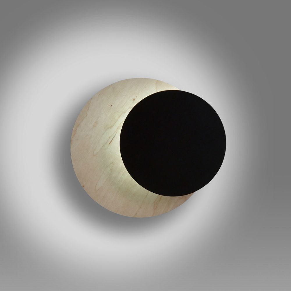 Indirekte Wandlampe Holz Metall Skandinavisch G9 Flur Astronomie, Sonnenfinsternis, Sphäre, Mondfinsternis, Draußen