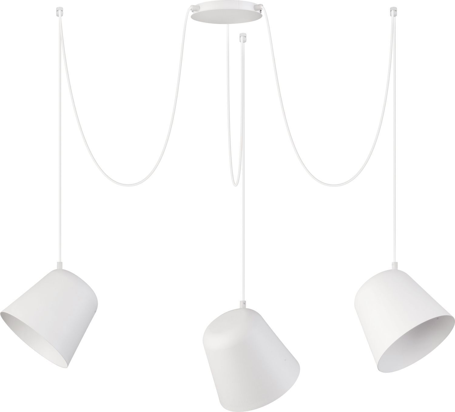 Suspension flexible Jawa 3 longues suspensions blanc