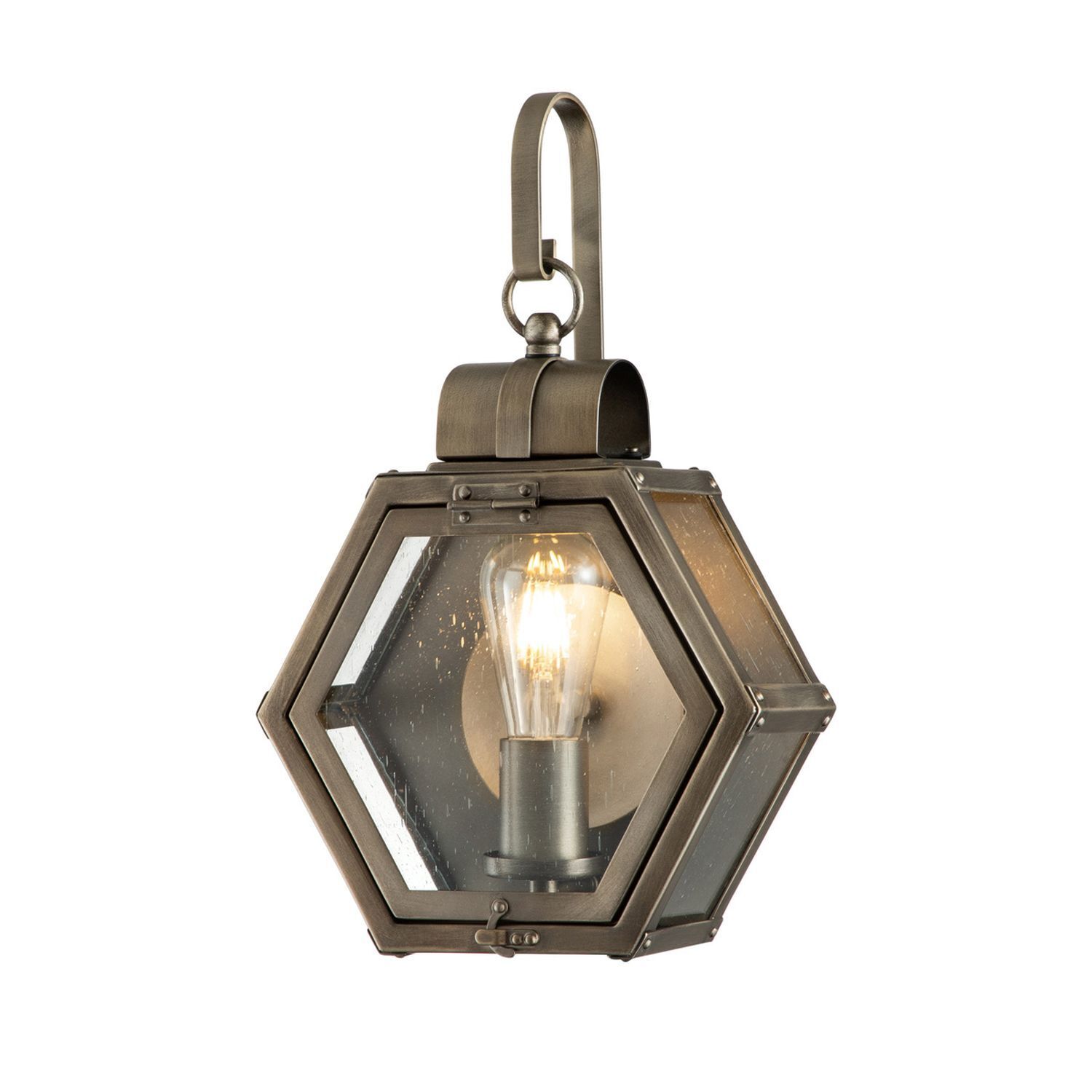 Applique extérieure vintage en bronze H : 41,8 cm IP44 E27
