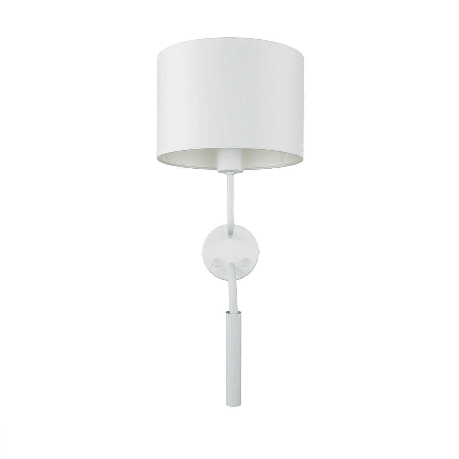 Applique avec col de cygne Blanc E27 + G9 H : 50 cm Lampe, Lampenschirm