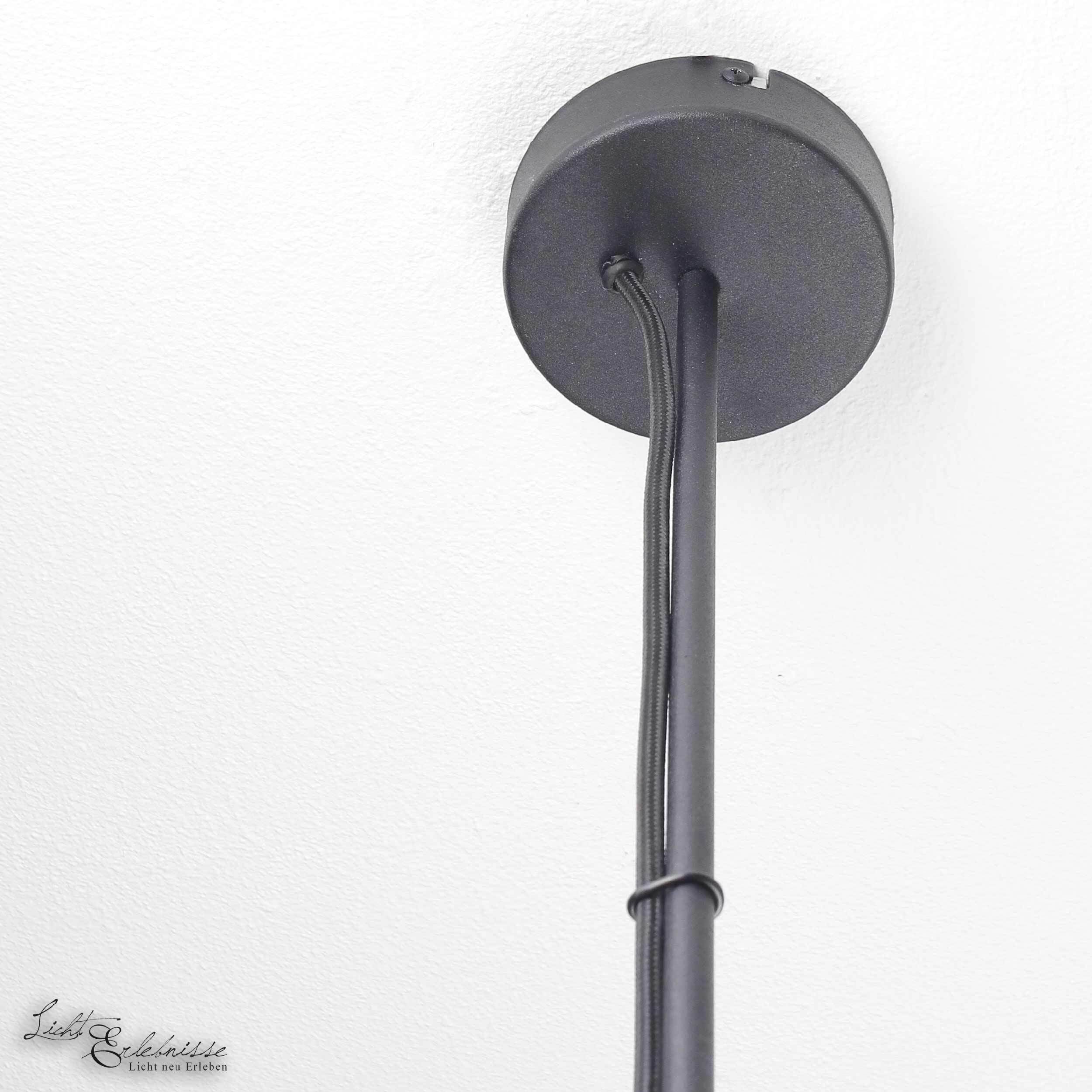 Grande lampe de plafond noir or VIPER flexible 170cm