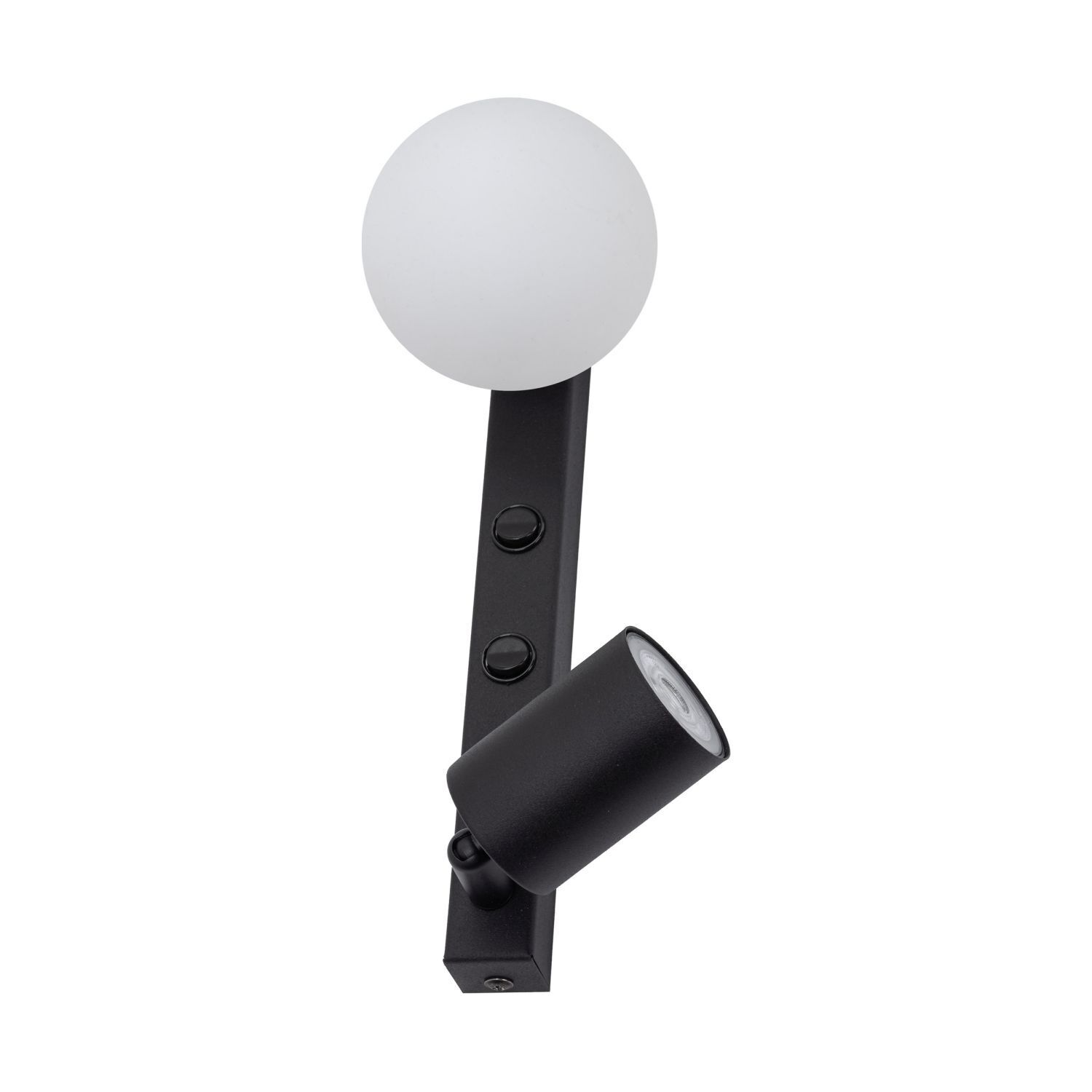 Spot mural avec interrupteur H : 35 cm GU10 + G9 verre métal