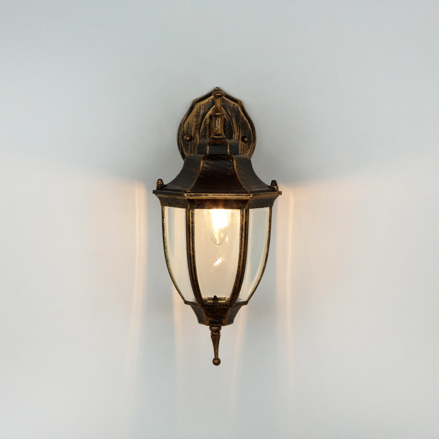 Lampe d'extérieur rustique noire cuivre LYON Leuchte, Lampe