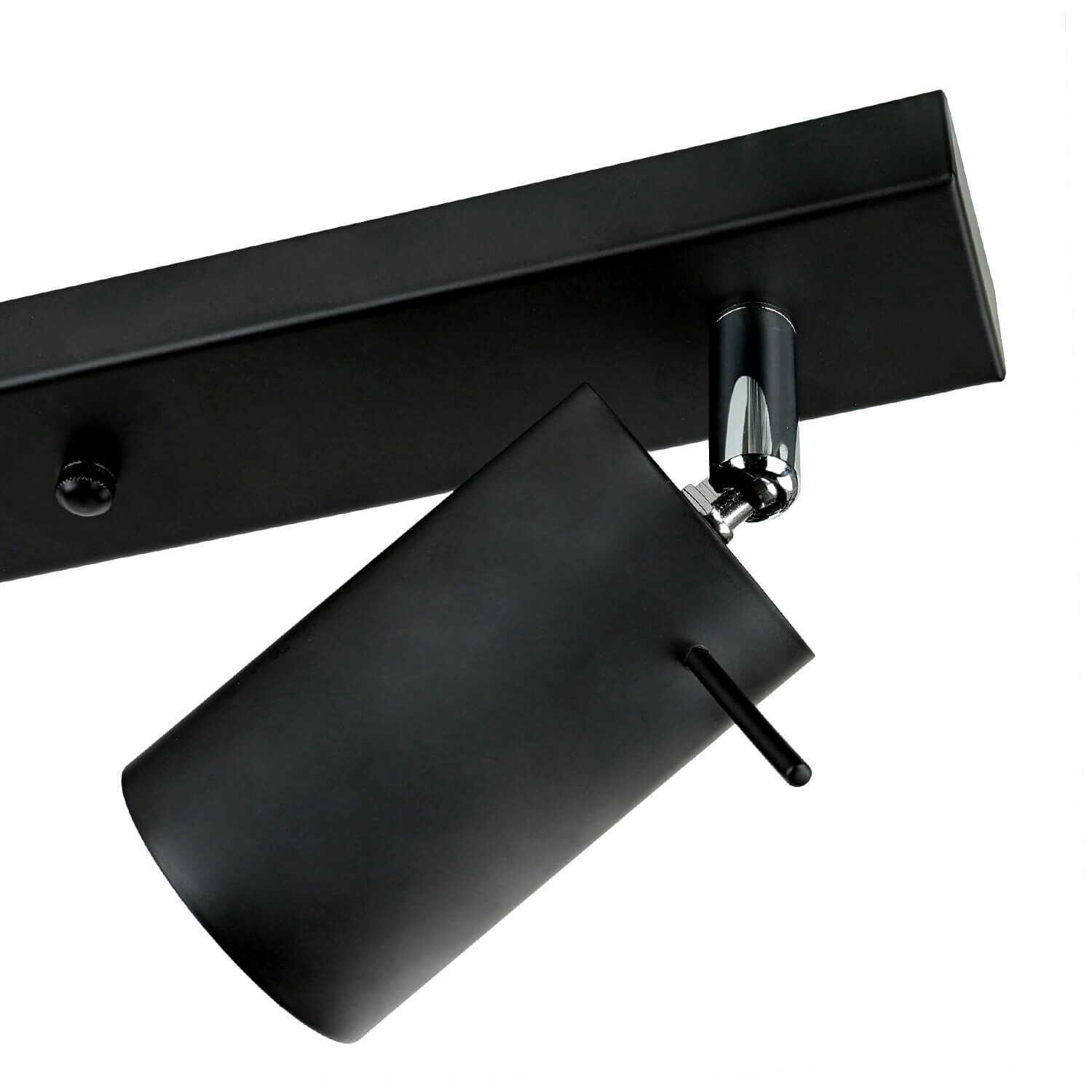 Deckenstrahler 4-flammig GU10 80 cm lang Schwarz Metall Adapter, Elektronik