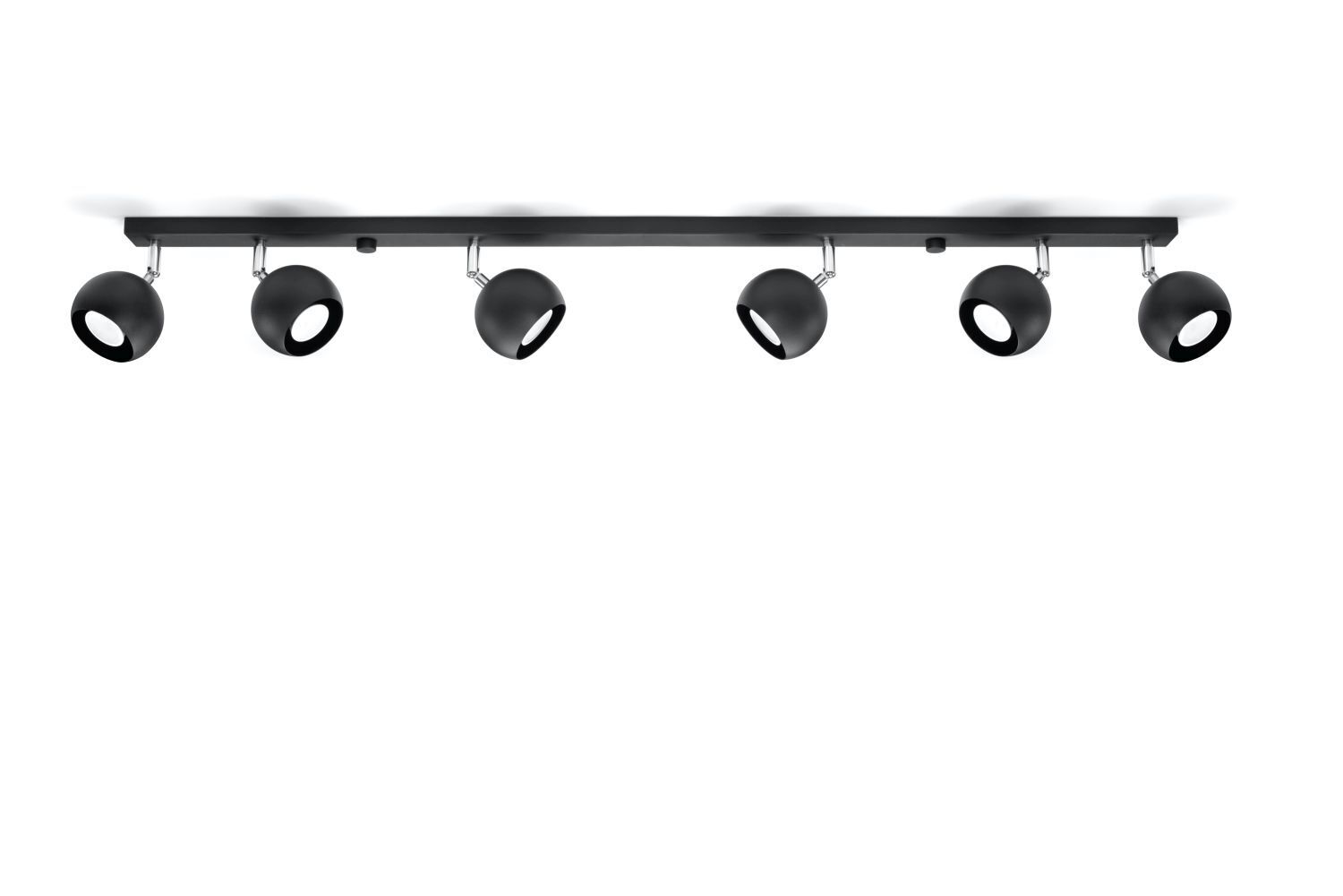 Spot de salon noir métal 120 cm de long GU10