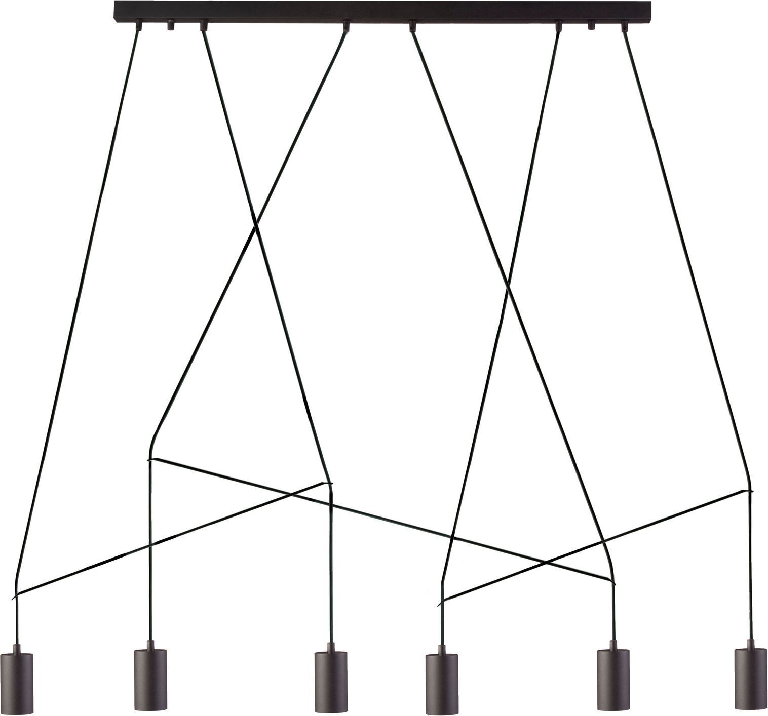 Suspension IMBRIA en noir 6-flmg