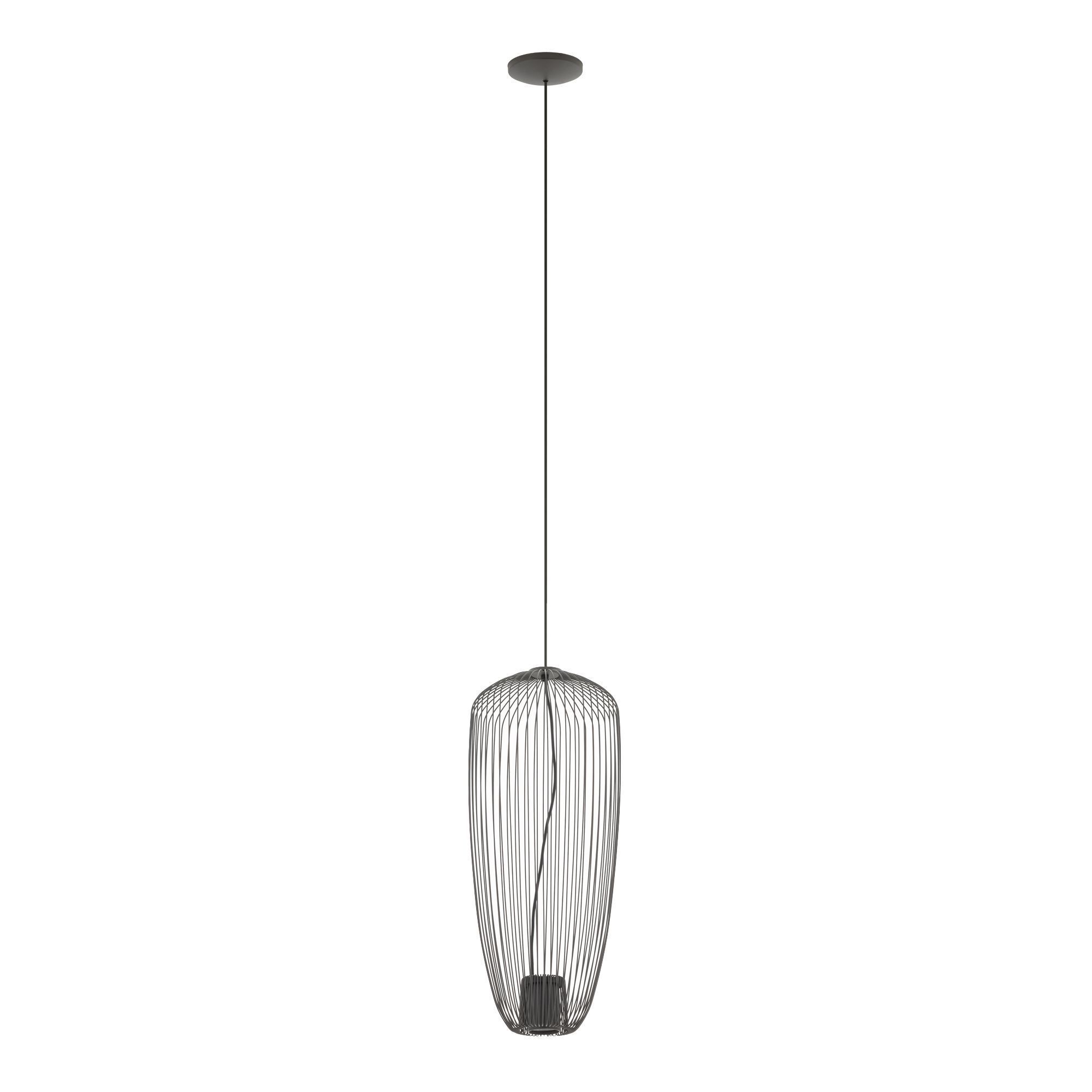 Fil de fer Lampe suspendue Métal Umbra Gris L:27 cm GU10