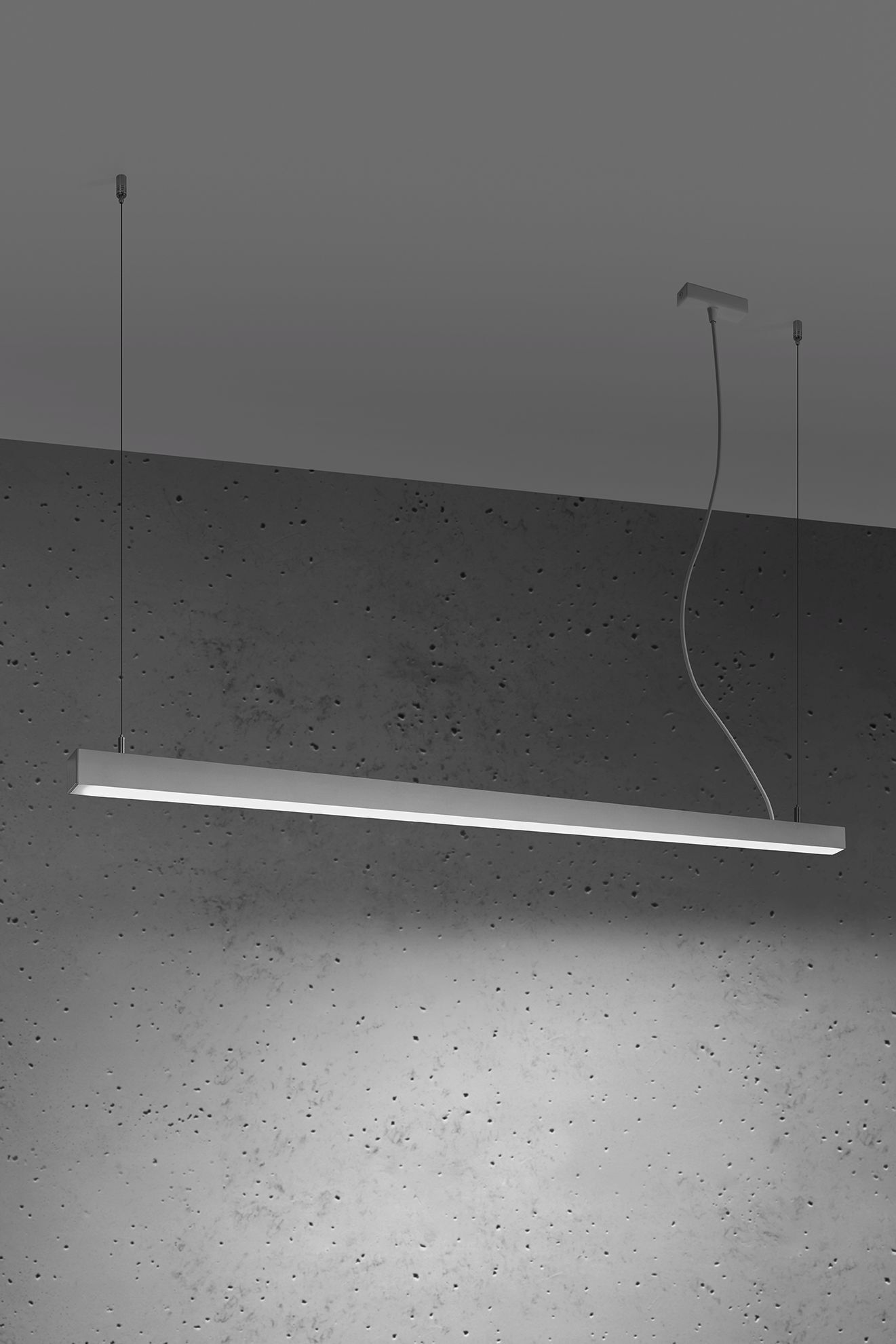 Lampe à LED suspendue Blanc 150 cm grande faible éblouissement 4000 K
