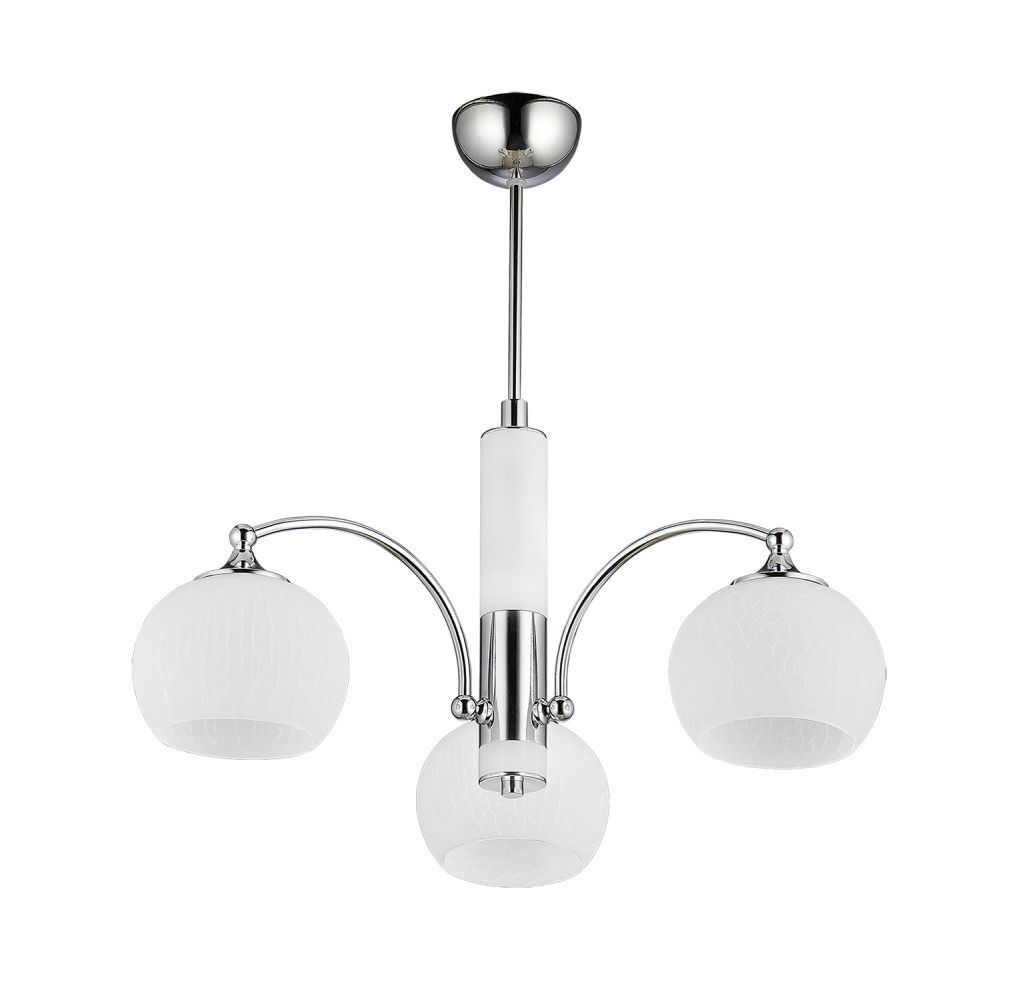 Lampe de plafond chrome blanc 3-flmg NABO salle à manger E27