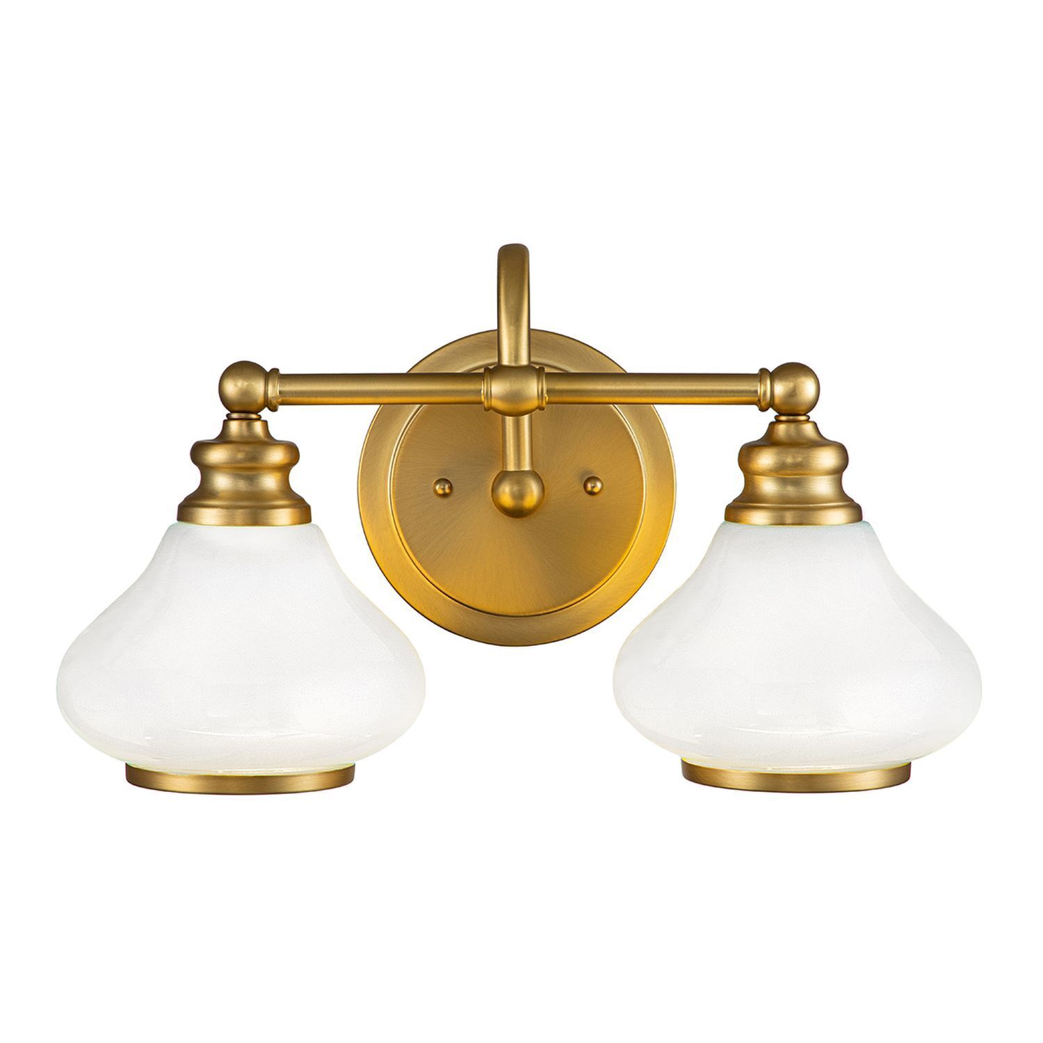 Applique salle de bain métal verre 40,6 cm de large IP44 avec 2x G9 LED