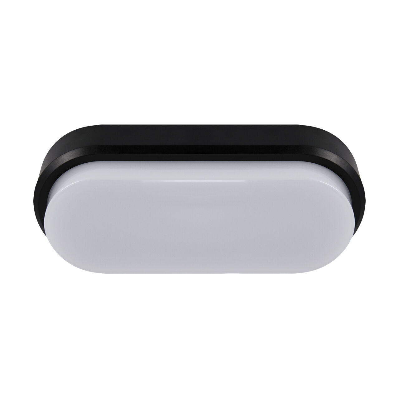 Plafonnier LED ovale IP65 noir blanc 4200 K extérieur