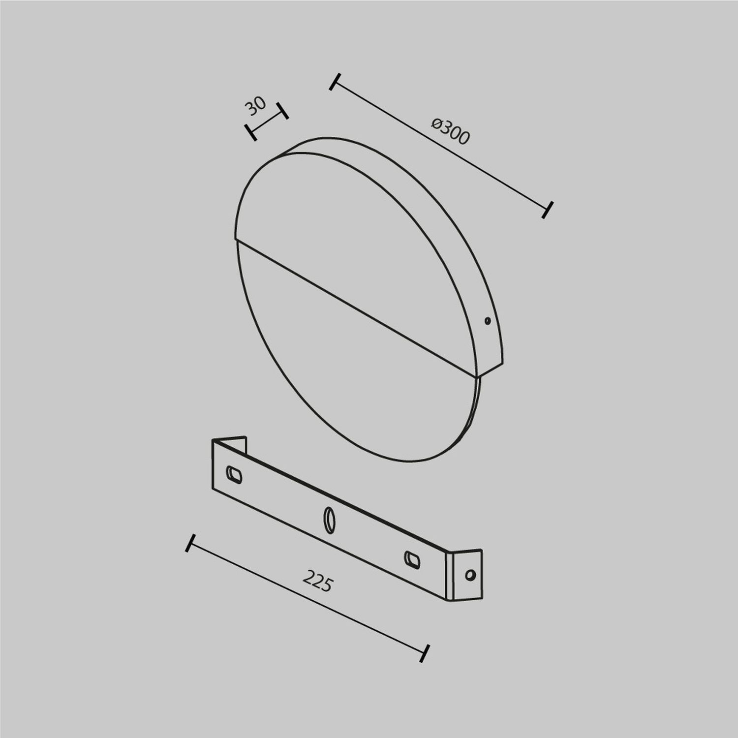 Applique LED verre métal 3000 K blanc chaud 200 lm ronde