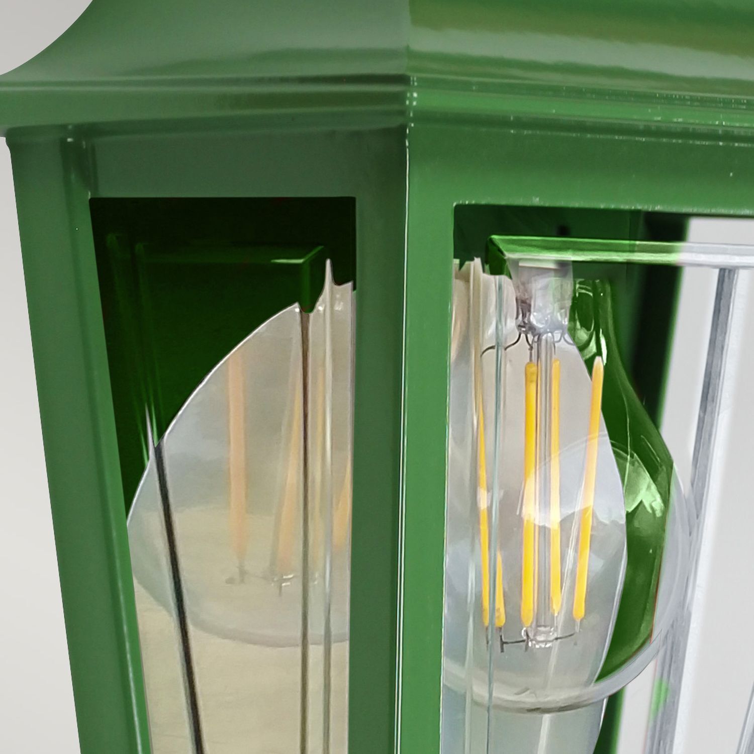 Lampe d'extérieur Mur Rustique IP44 H : 32,5 cm E27 Vert