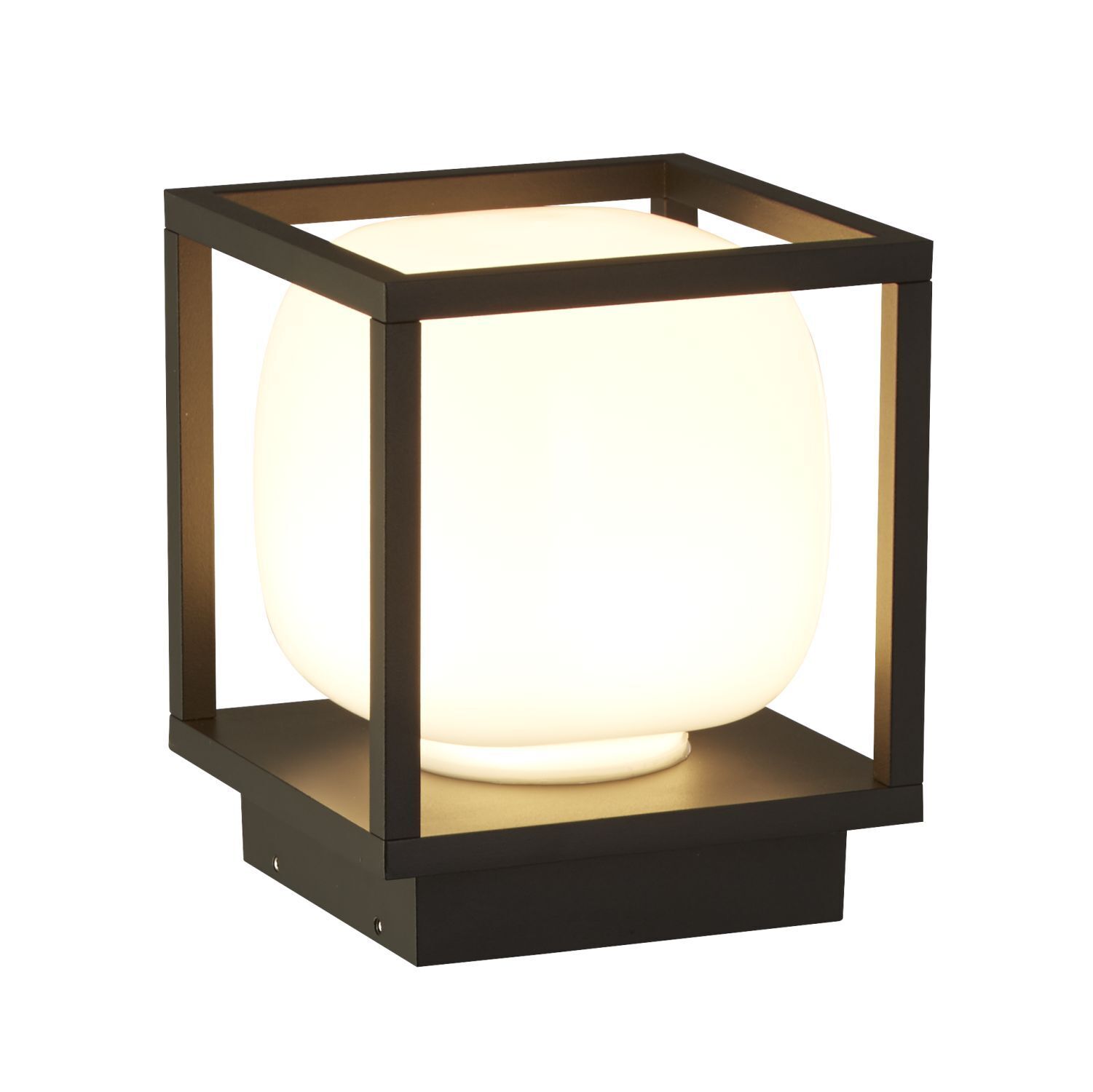 Lampe d'extérieur LED IP54 noire blanche 15 cm 3000 K petite