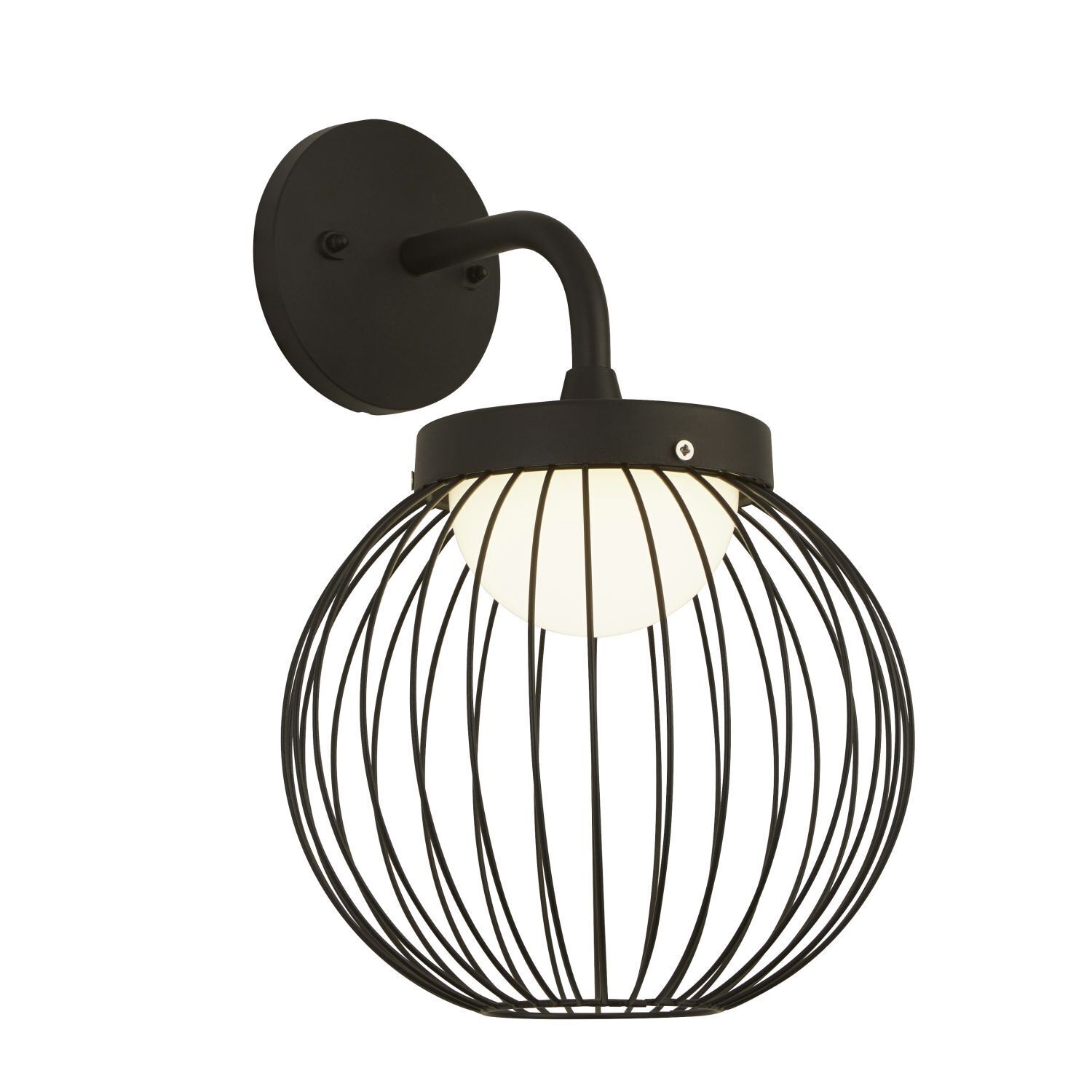 Applique murale extérieure LED IP44 noire blanche 3000 K 1460 lm