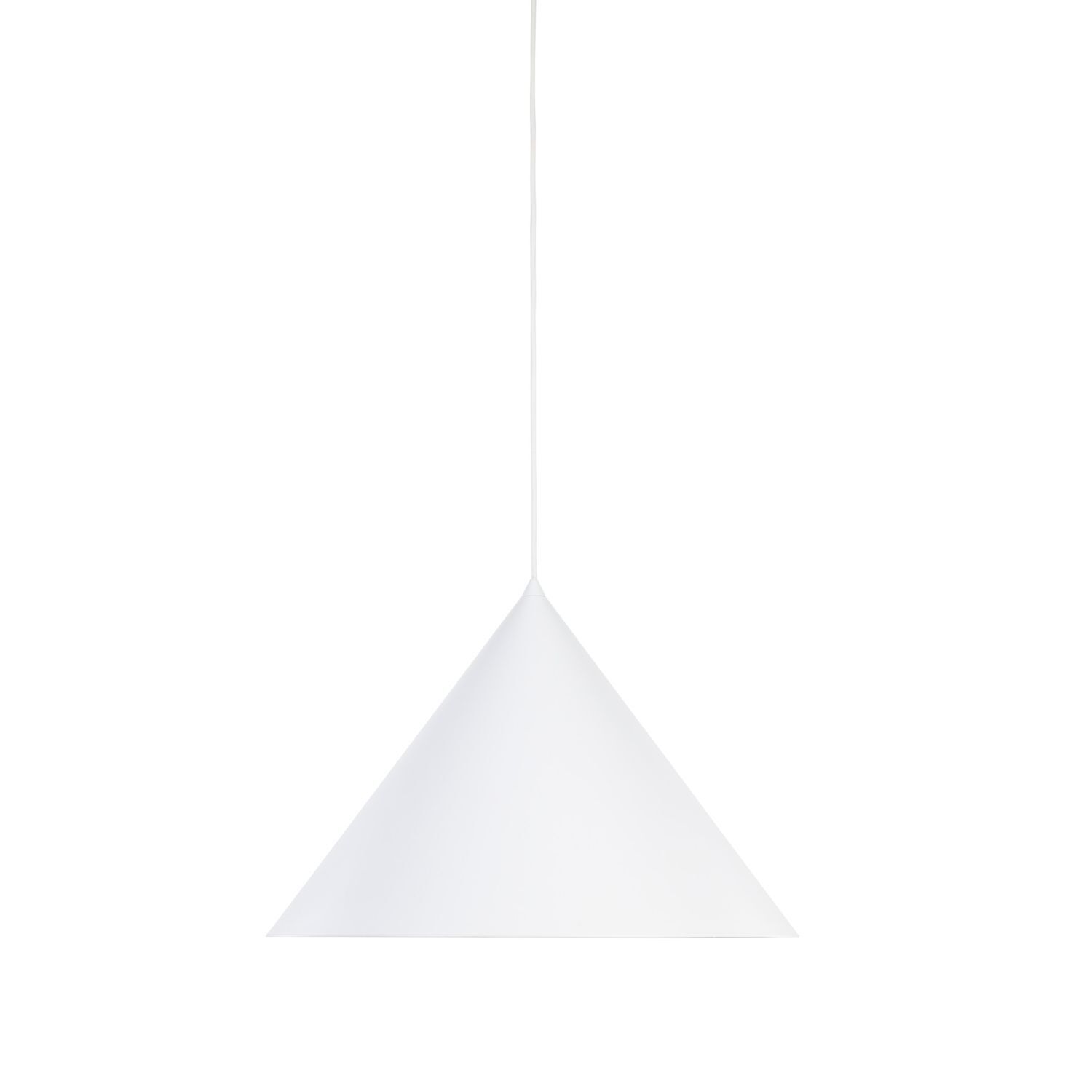 pendant, Lampe, hängend, weiß, Kegel