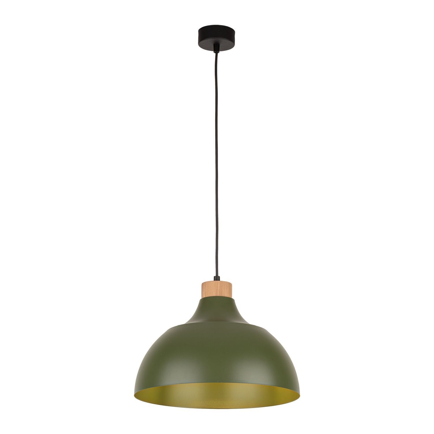 Suspension Métal Vert Rétro Ø 34 cm réglable E27