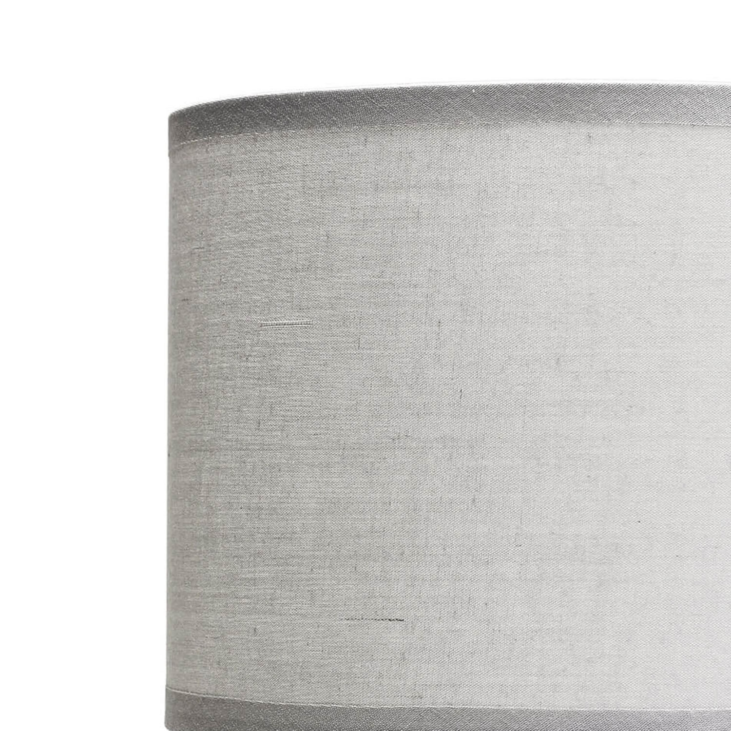 Abat-jour gris tissu pour lampe de table E14