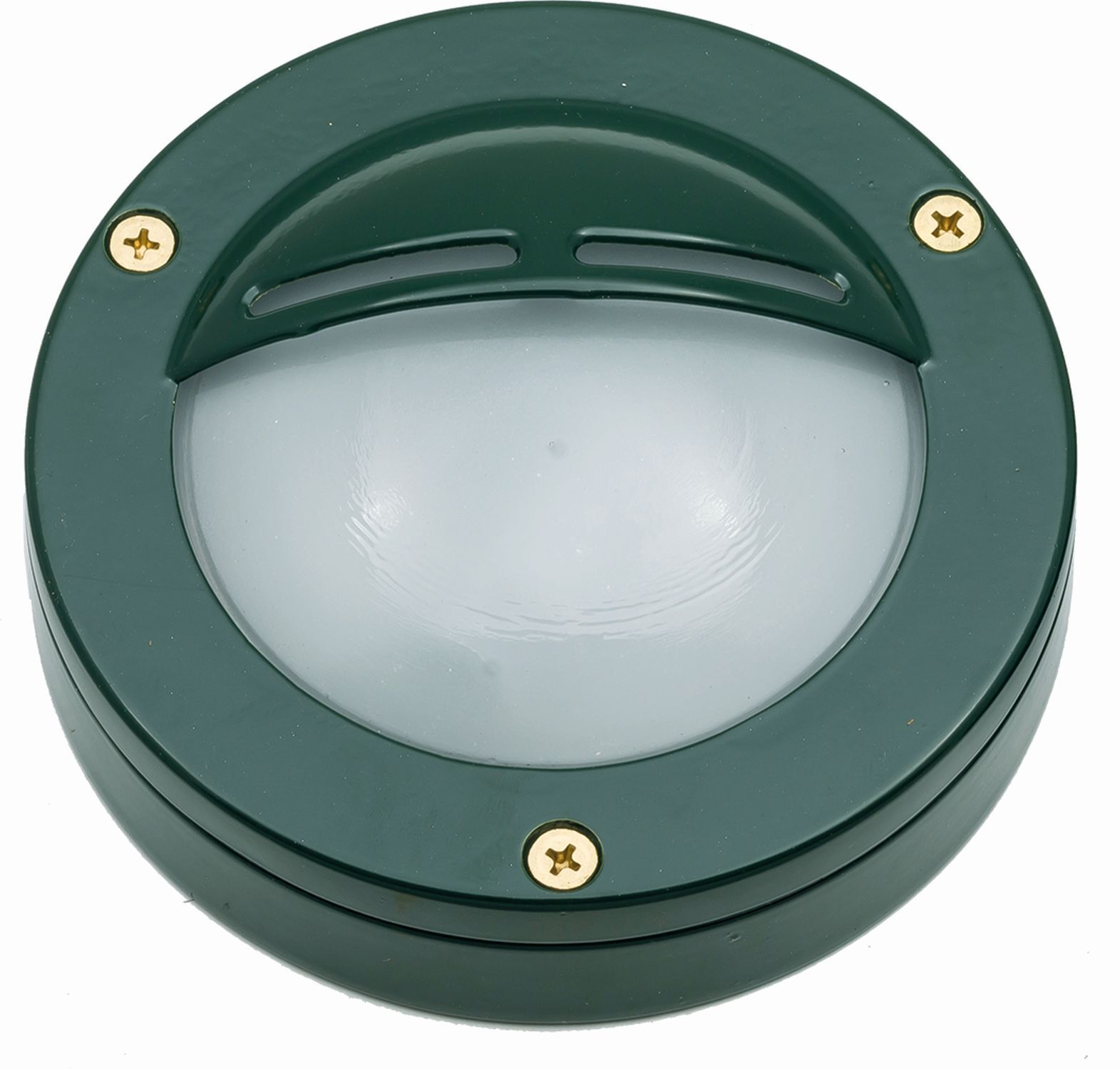 Lampe d'extérieur mur laiton verre GX53 IP64 vert rond Ø 14 cm