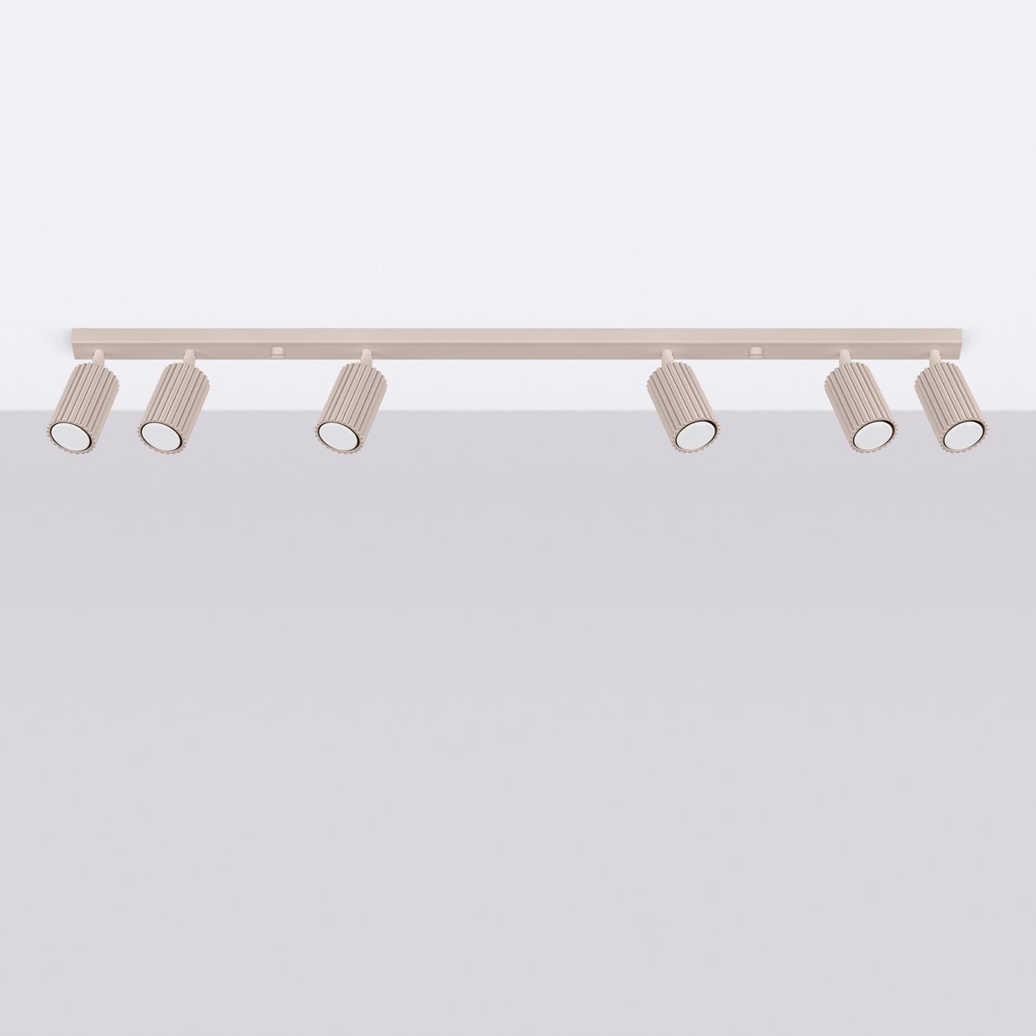 XXL Deckenspot Aluminium Taupe GU10 117 cm flexibel