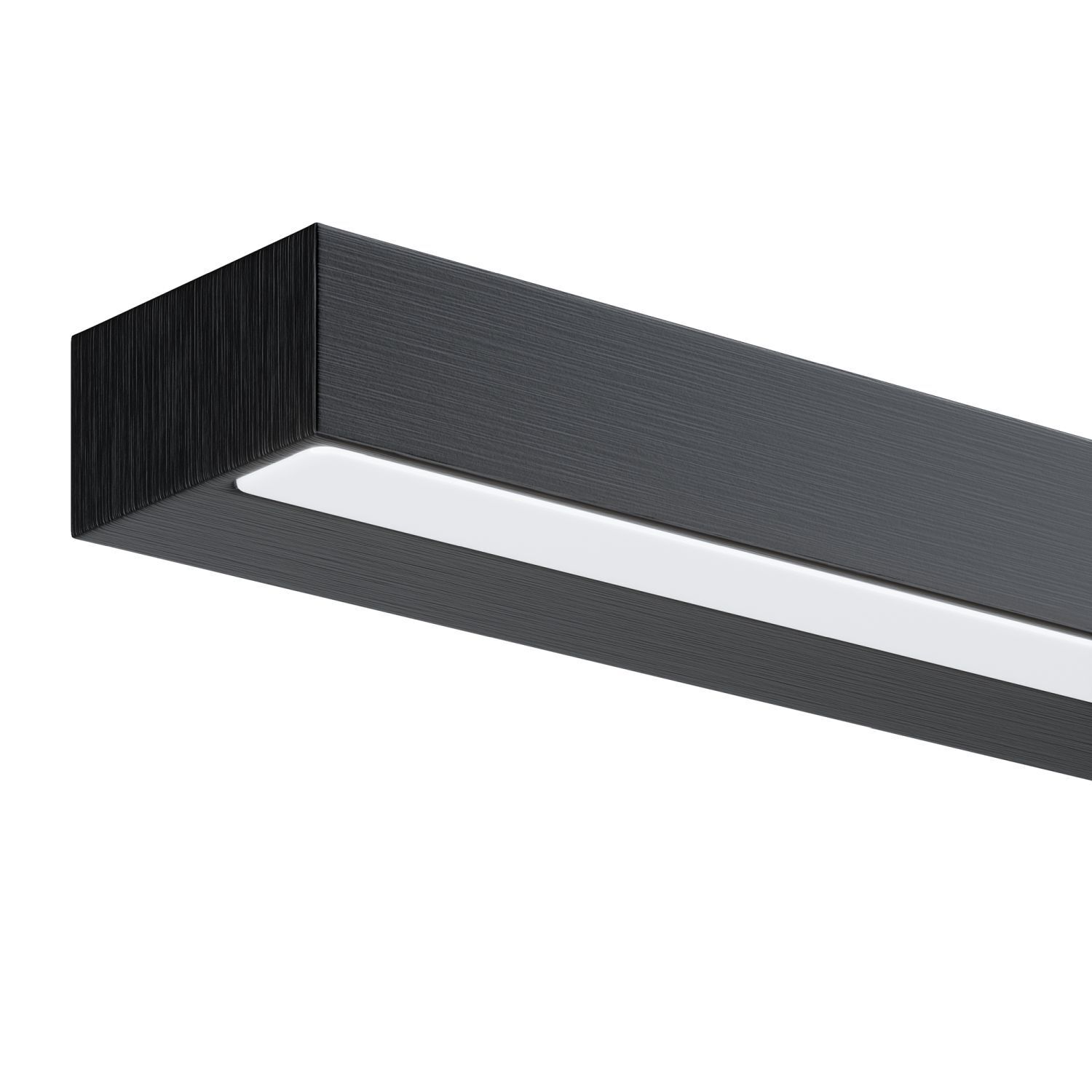 Lampe de miroir LED métal L : 40 cm noir allongé