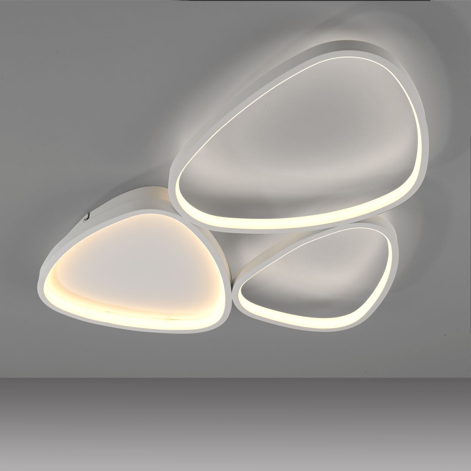Plafonnier LED Blanc Métal 3000 K 3800 lm L:69,5 cm